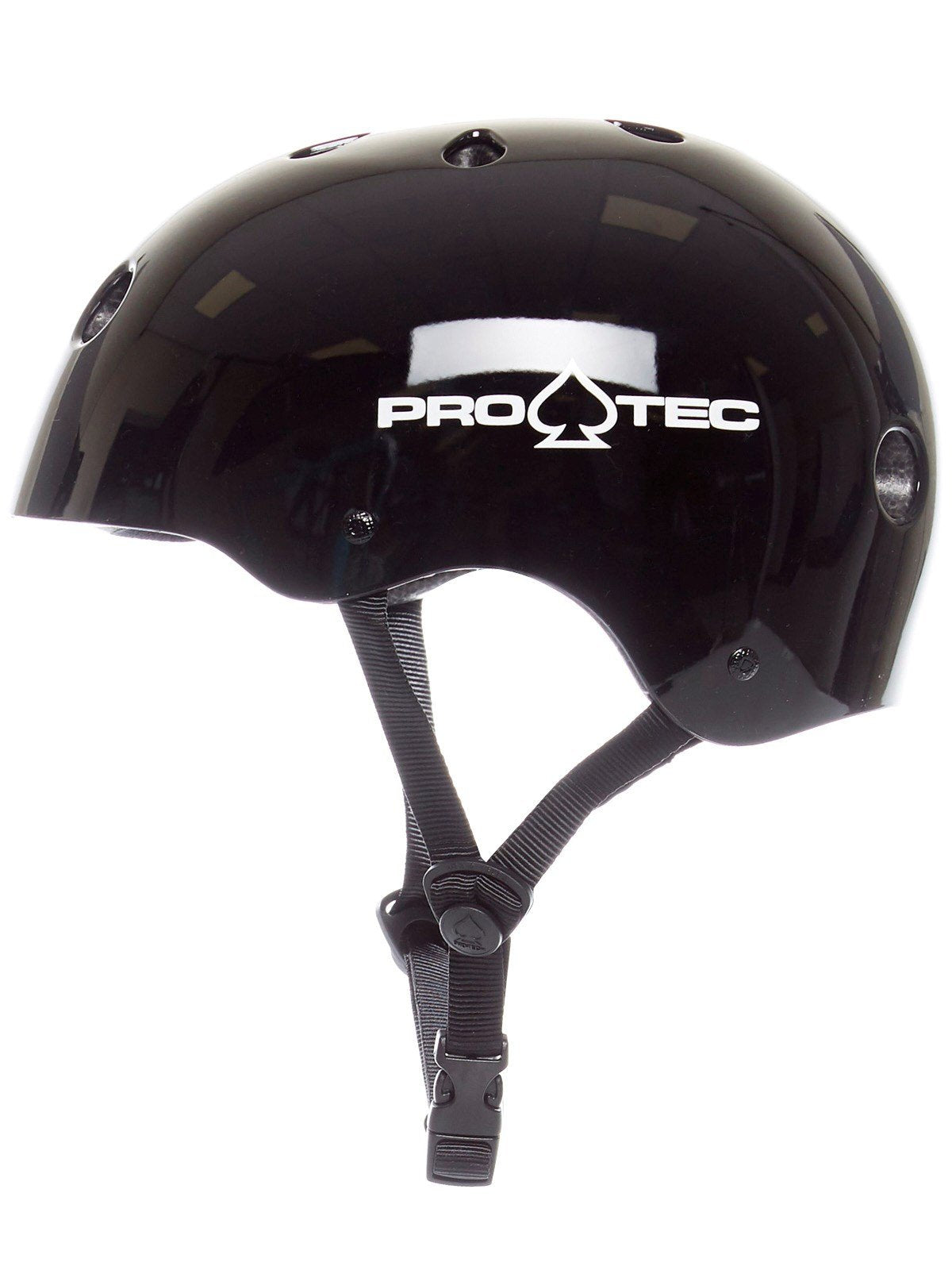 Pro-Tec Classic Certified Skateboard Helmet, Ideal for Skateboarding, Bicycling, BMX and Roller Skating, – X-Large – Black Gloss