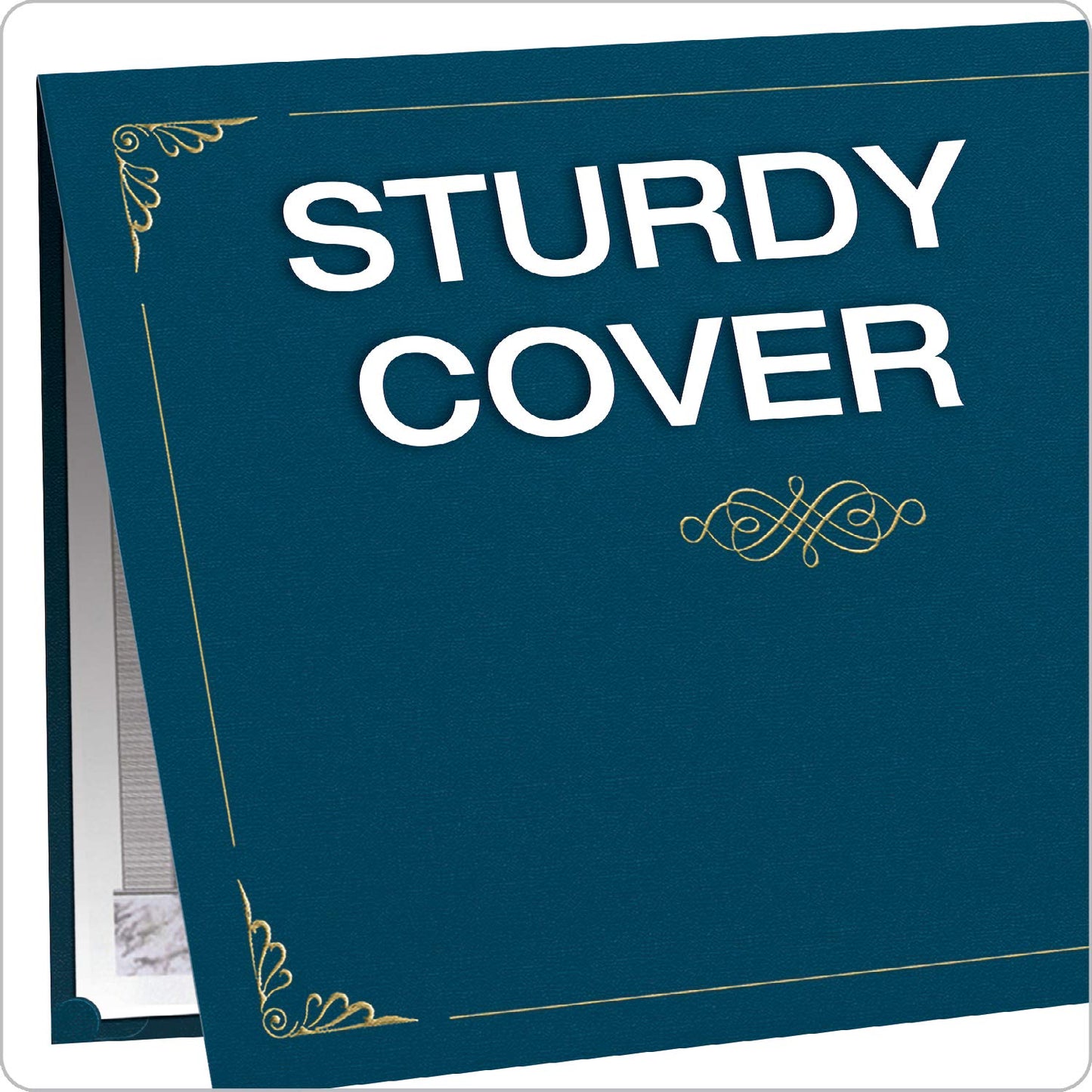 Oxford Certificate Holders, Diploma Covers for Letter Size 8.5x11 Certificates, Cardstock, Dark Blue, Letter Size, 25 per Pack (299235)