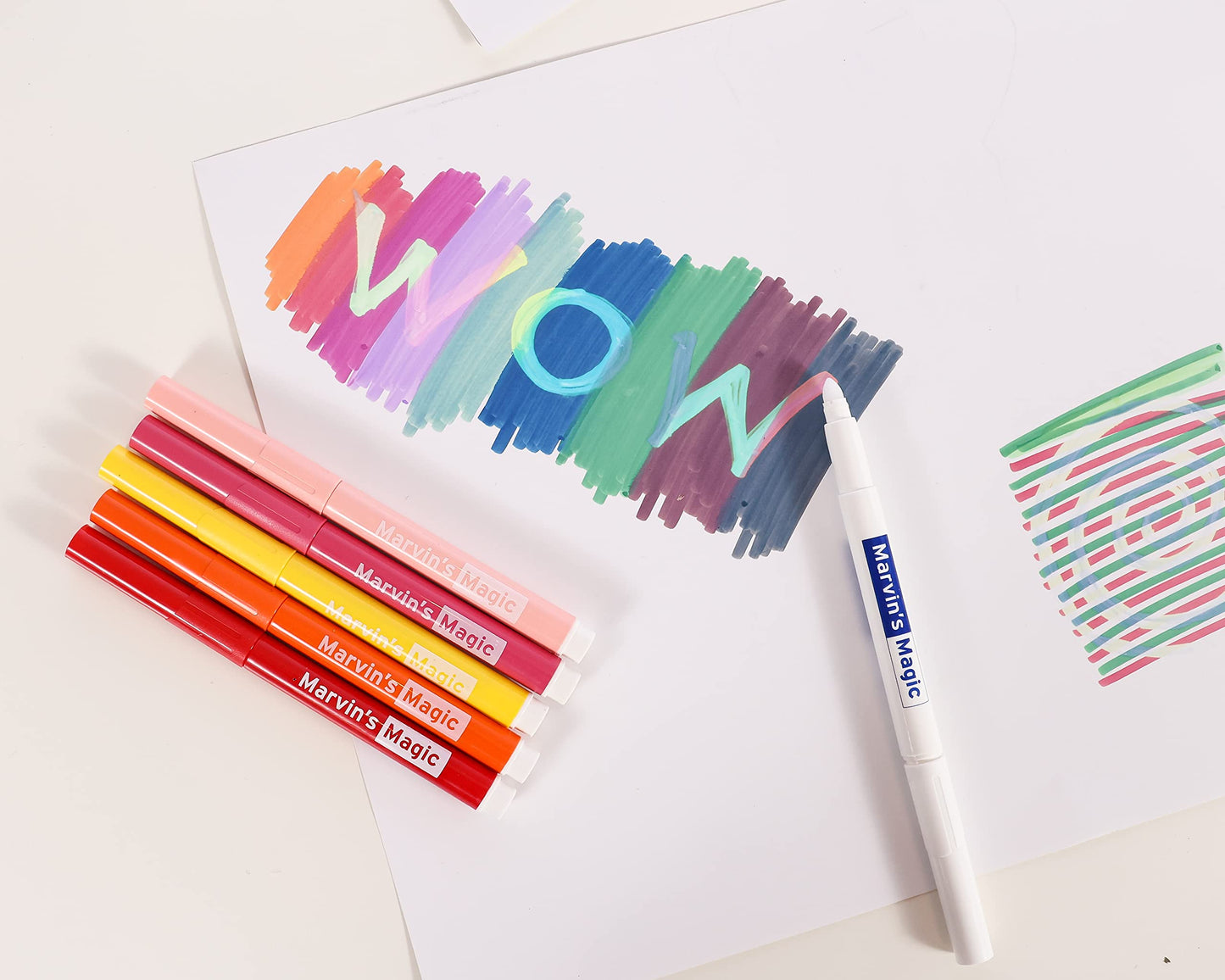 Marvin's Magic - NEW x 30 Amazing Magic Pens - Color Changing Magic Pen Art - Create 3D Lettering or Write Secret Messages - Includes 30 Magic Pens
