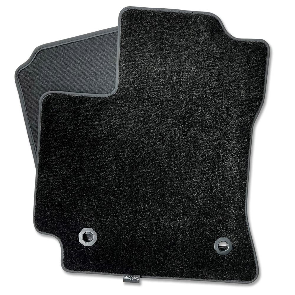 CarsCover Custom Fit 2014-2019 Toyota Corolla Front and Rear Carpet Car Floor Mats Heavy Cushion Ultramax Asphalt Black