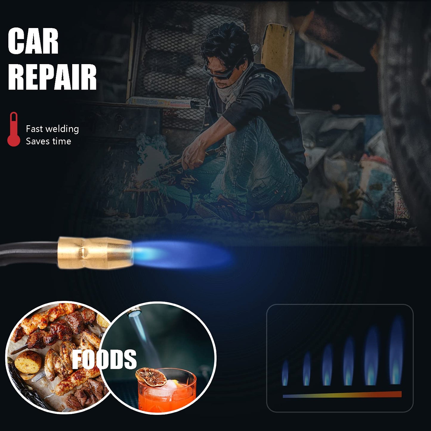 MULMART 15 FT H100S2-10 (245924) H-10 MIG Welding Gun 100Amp Welding Torch Stinger Replacement for Hobart Handler 130XL, 135, 140, 175, 187 and AutoArc XLT142 & XLT182