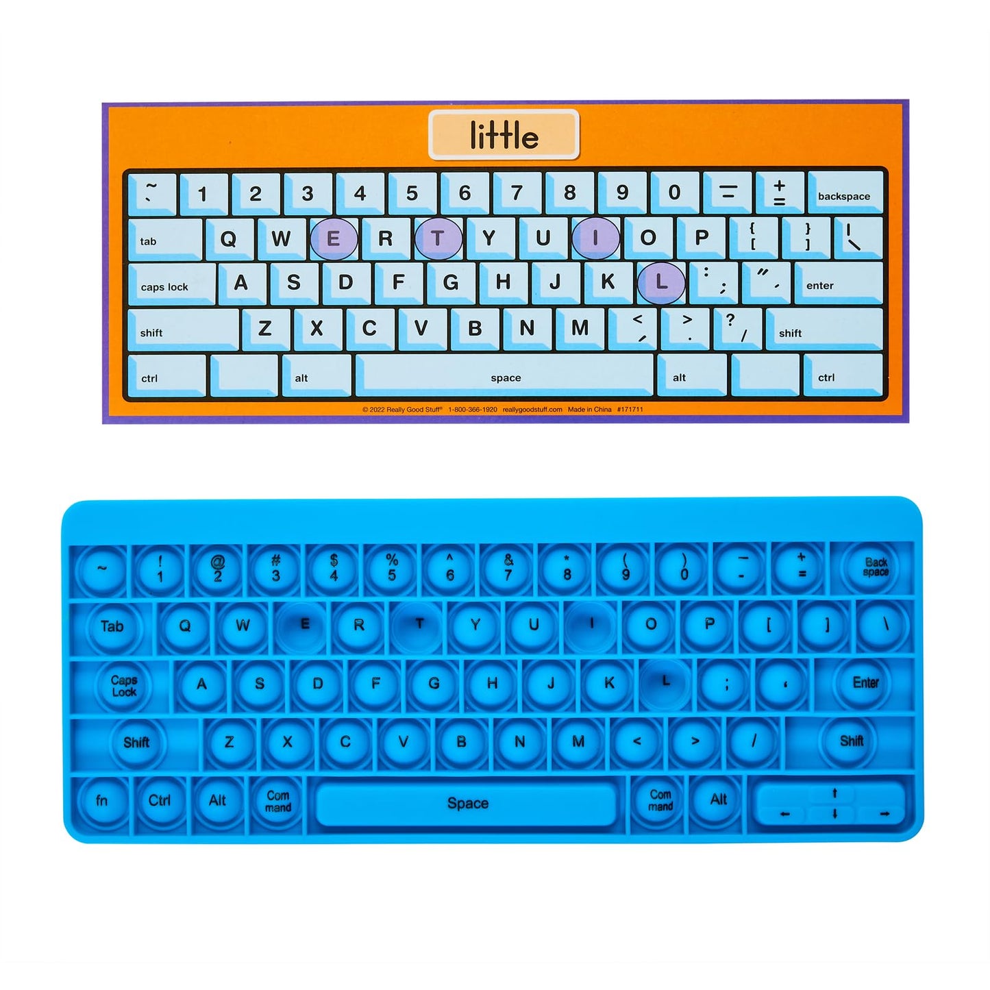Really Good Stuff Sight Words Pop and Type Activity - 2 Keyboards, 100 Cards