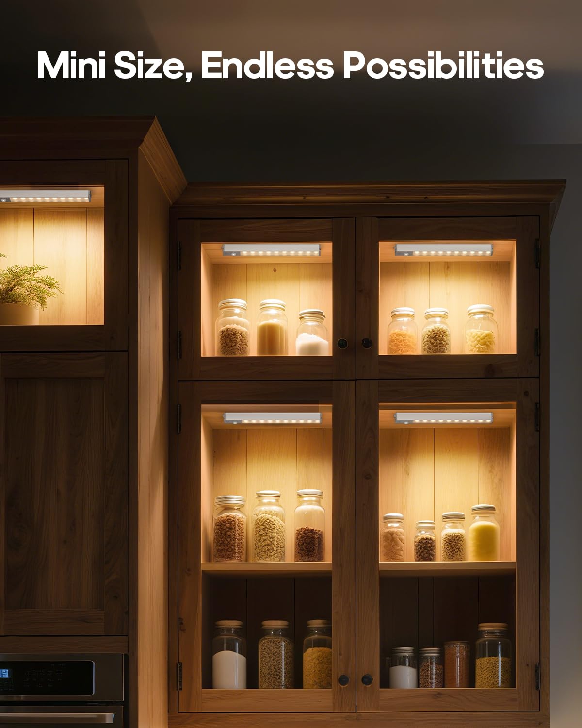 GOODEA 6 Pack Led Under Cabinet Lights Wireless with Charging Station, 7’’ Rechargeable Motion Sensor Light Indoor, Dimmable Closet Lights for Cabinets, Bookshelf, Stair, Hallway Warm White