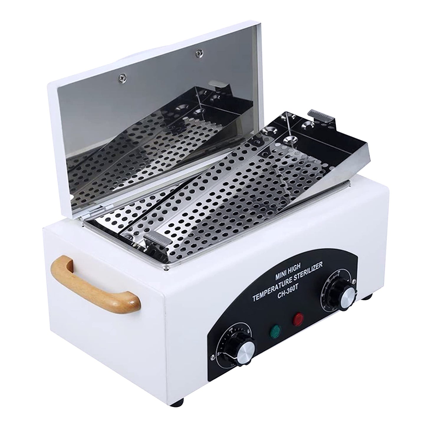 SULLMAR Nail Tool Sterilizers High Temperature Dry Box Timer Clean Box Heat Dry Box Nail Tool Dry Heat Clean，Manicure Salon Hairdressing Tool Equipment,Clean for Tweezers, Other Metal Equipment