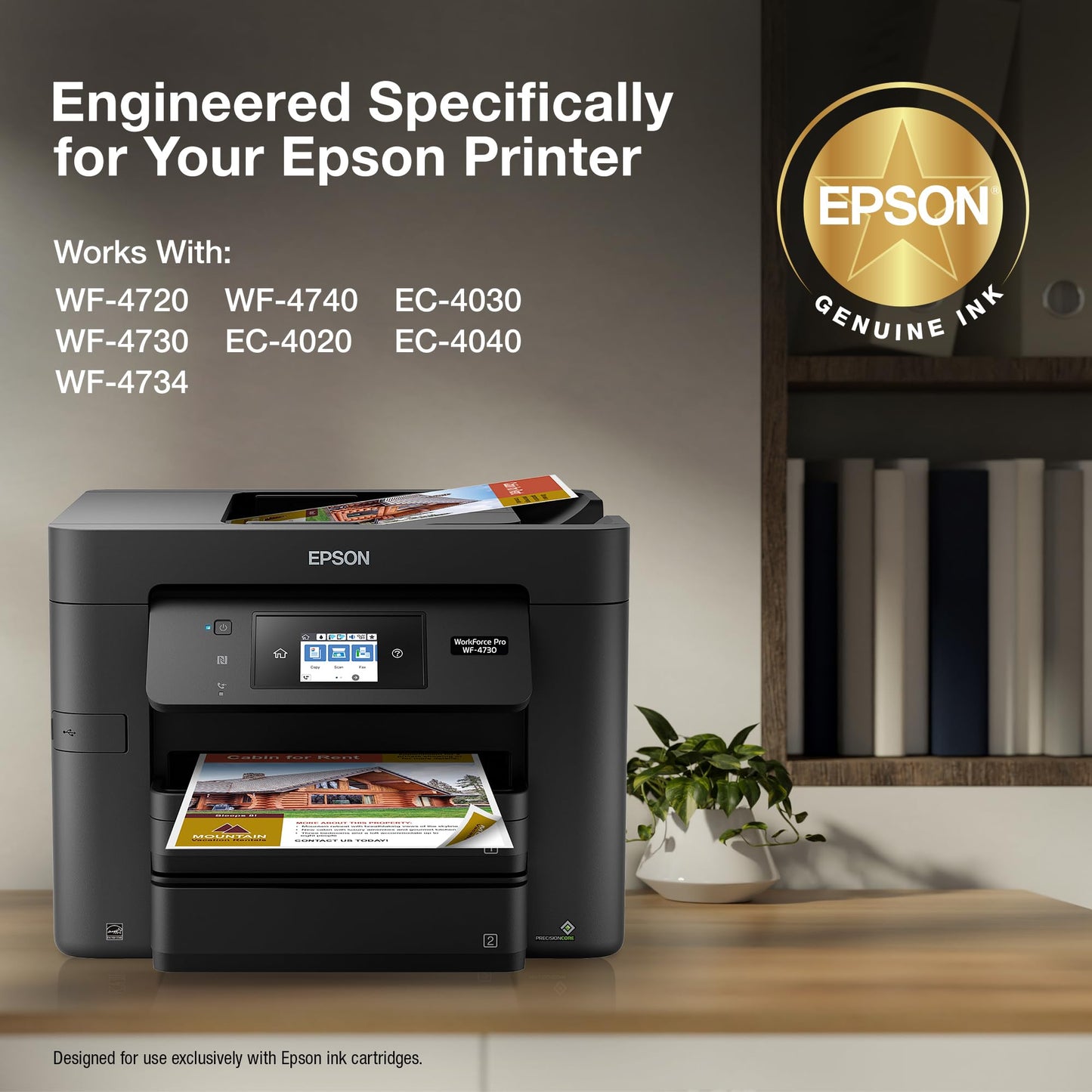 EPSON 802 DURABrite Ultra Ink Standard Capacity Yellow Cartridge (T802420-S) Works with WorkForce Pro WF-4720, 4730, 4734, 4740
