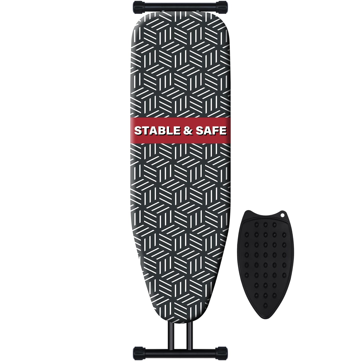 Ironing Board 43''x13'', 7 Adjustable Heights, Compact Design Saves Space
