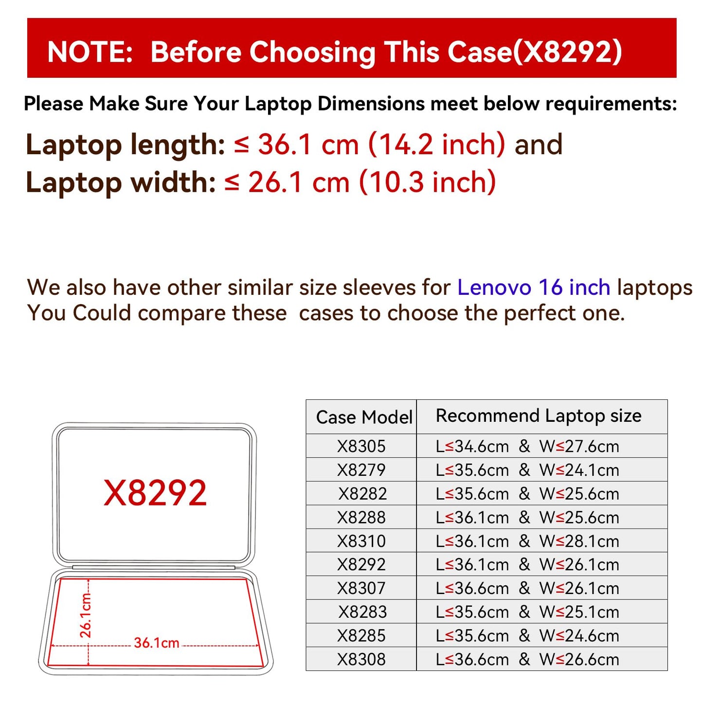Smatree Hard EVA Protective Sleeve Compatible for 16 inch Lenovo Legion 7i Gen 9,for Legion Slim 7i/5i/5 Gen 9/8,Legion5 Pro Gen7,for 15.6 inch LOQ Series Laptop(Not Fit LegionPro 7i Gen10) (X8292)