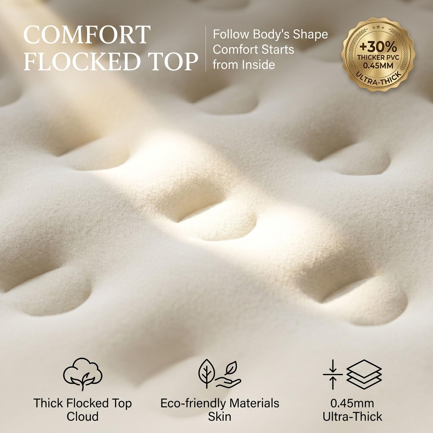 SENNOUL Twin Air Mattress with Built-in Pump,Fast & Easy Inflation/Deflation Inflatable Mattress, Foldable Blow Up Mattress with Storage Bag, Inflatable Bed for Home, Camping & Guests,16"/550lbs Max