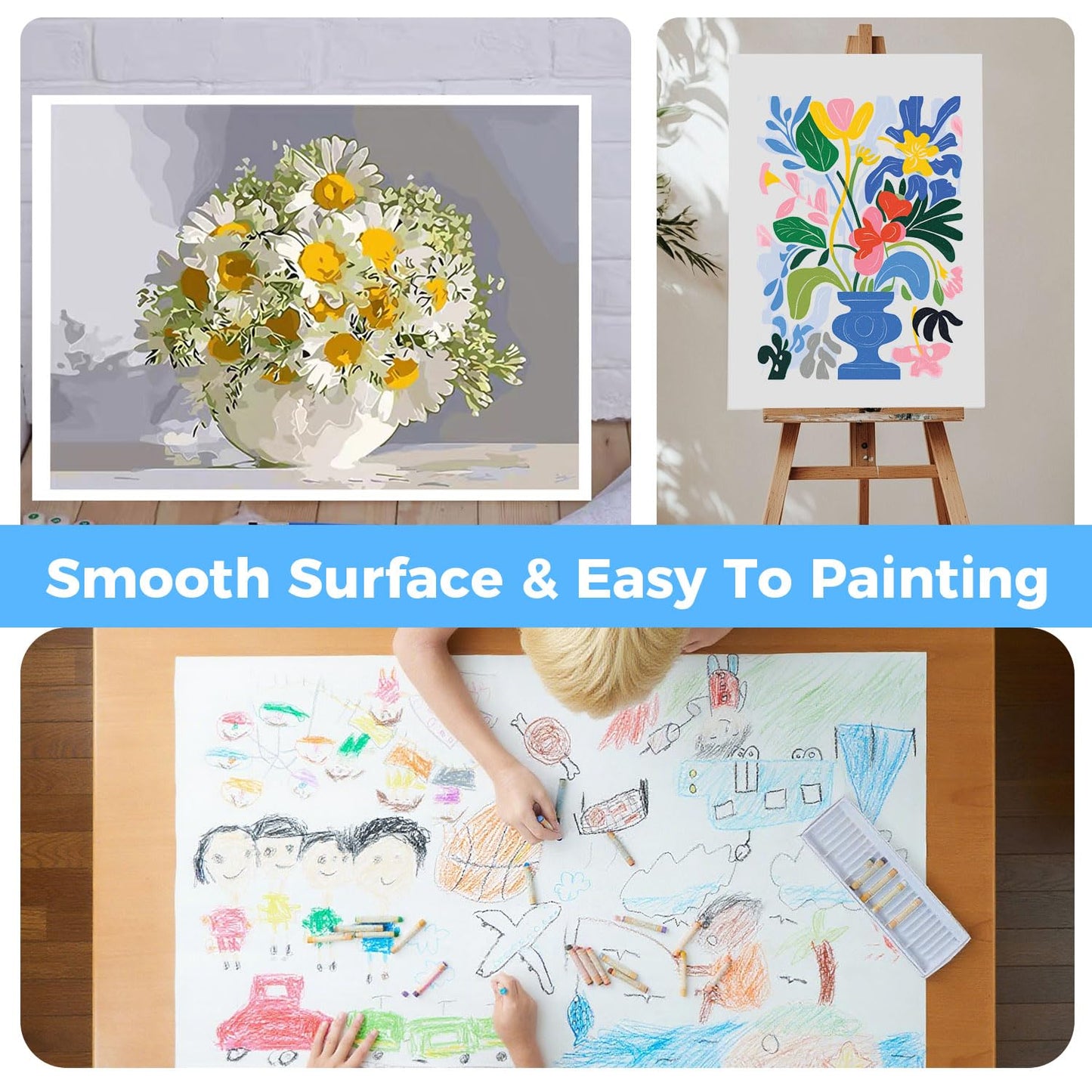 Foam Board 24" x 36" x 3/16" (5mm) - 12 Pack, White Poster Board, Double-Sided, Acid-Free Foam Core Board for Signs, Presentations, Schools, Offices, and Art Projects
