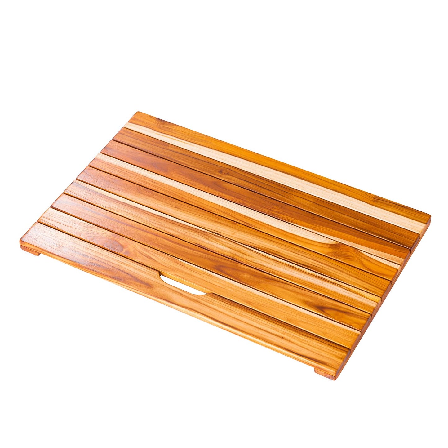 NNN 31" x 20" Teak Shower Mat – Handcrafted, Marine-Grade Reinforced, Supports Up to 400 lbs, Indonesian Teak.