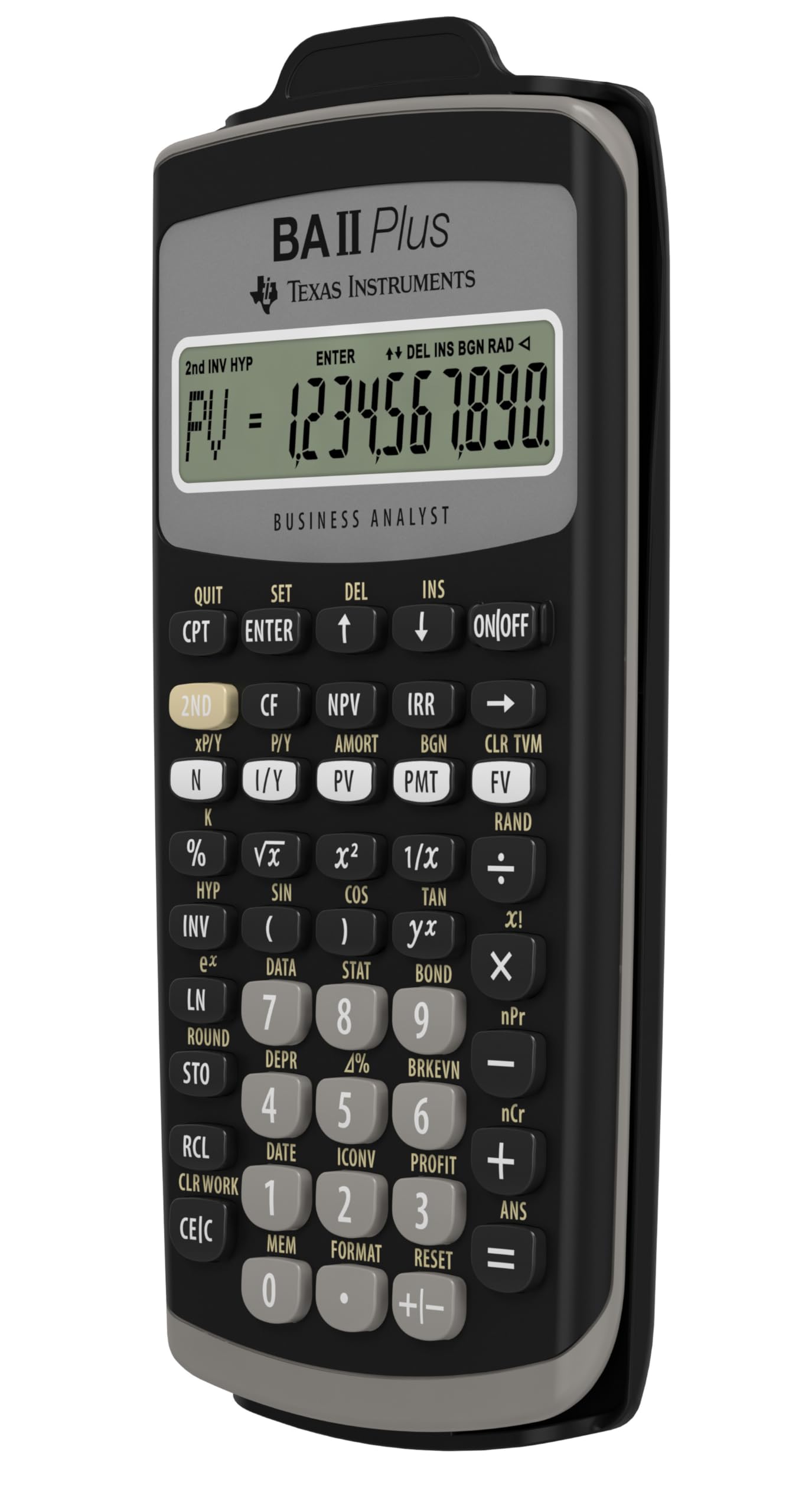 Texas Instruments IIBAPL/TBL/1L1 BA II Plus Financial Calculator, Black, small