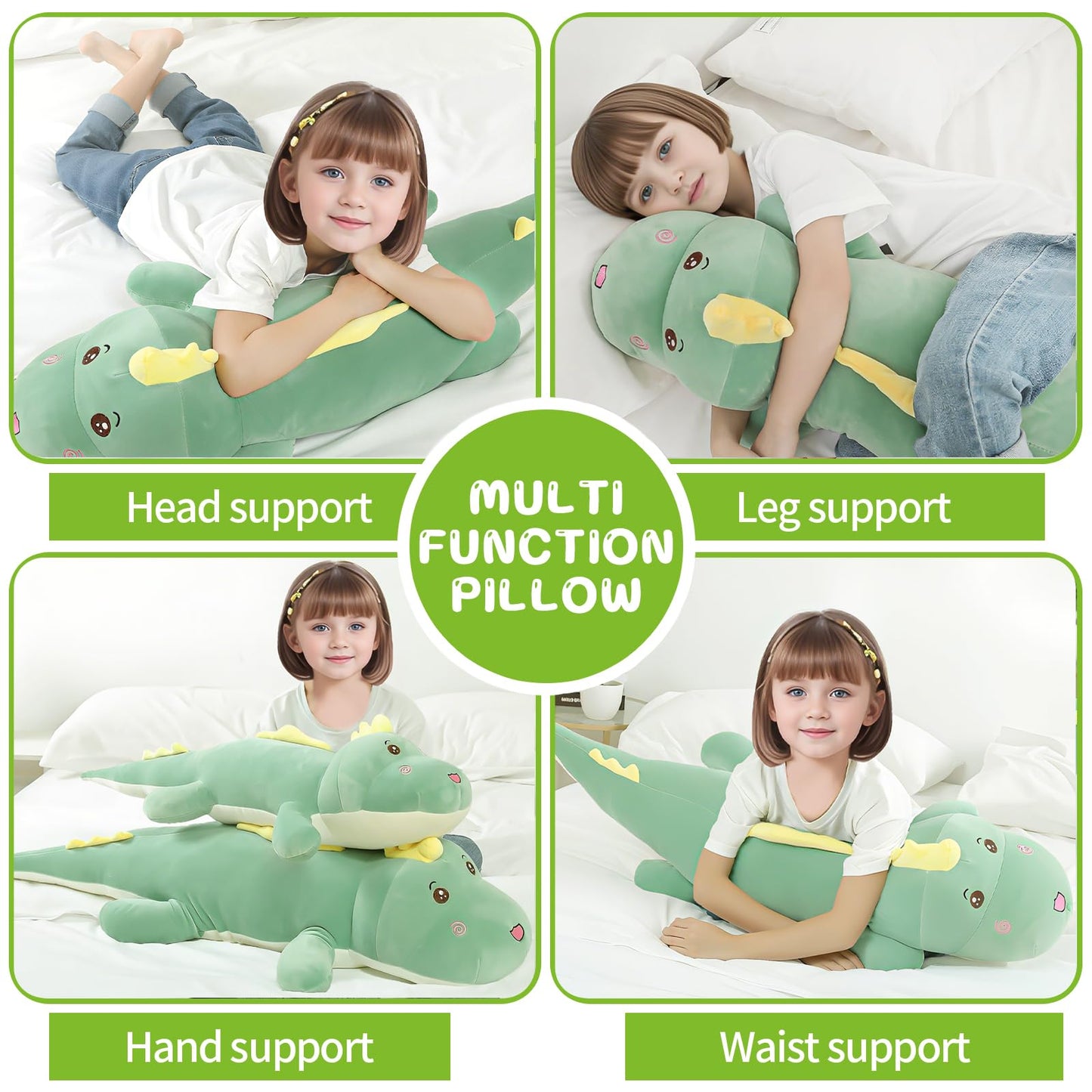 80cm Dinosaur Plush Toy Pillow