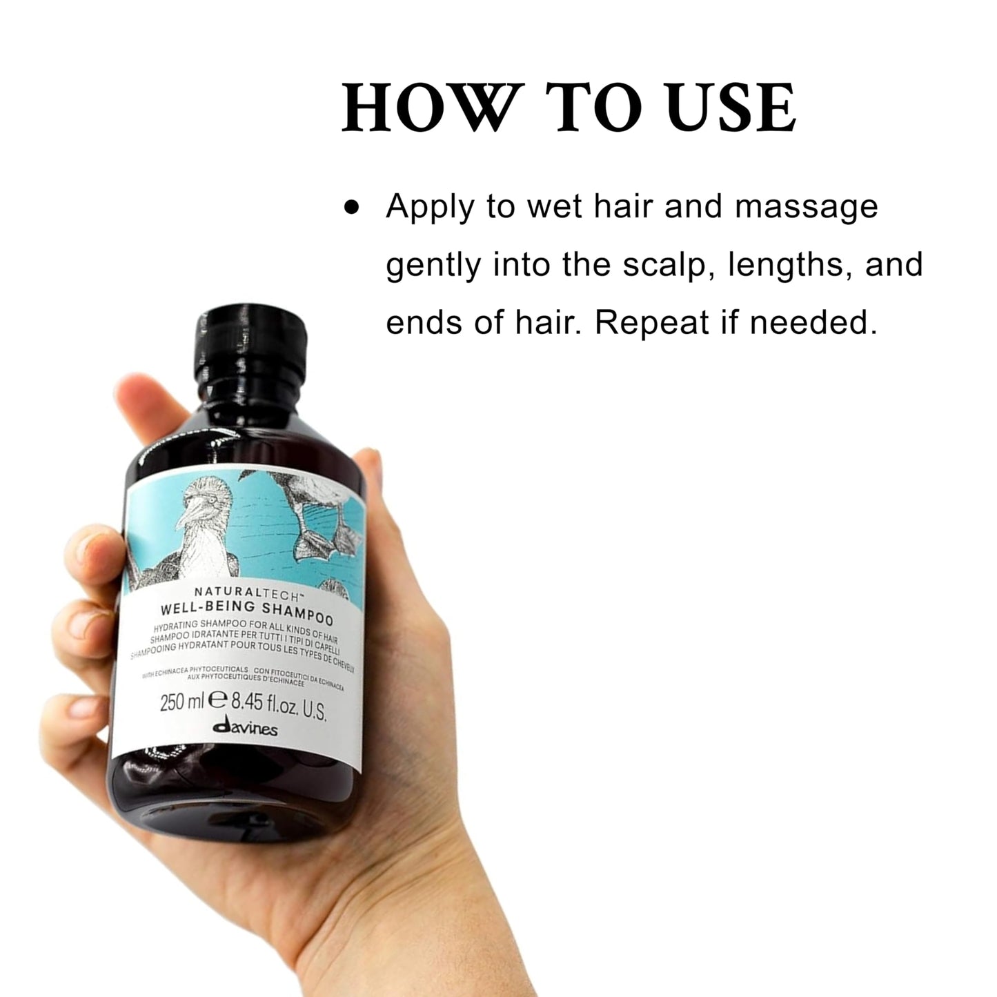 Davines Naturaltech WELLBEING Shampoo, Light And Gentle Cleansing To Moisturize, Protect and Enrich Without Changing Hair's Structure, 8.45 fl. oz.