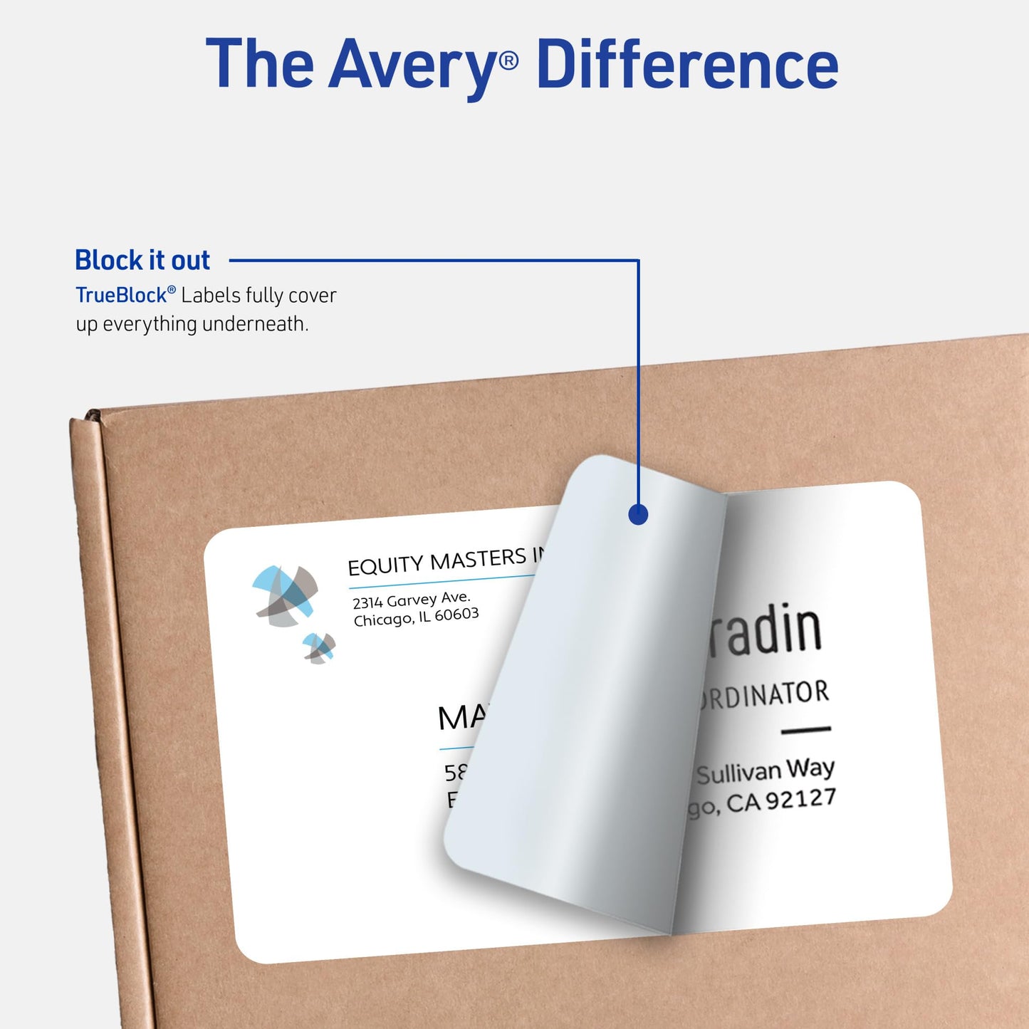 Avery Full-Sheet Printable Shipping Labels, 8.5" x 11" Customizable Stickers, White, 100 Blank Mailing Labels, Great for Mailing, Shipping, Organizing, and More (8465)