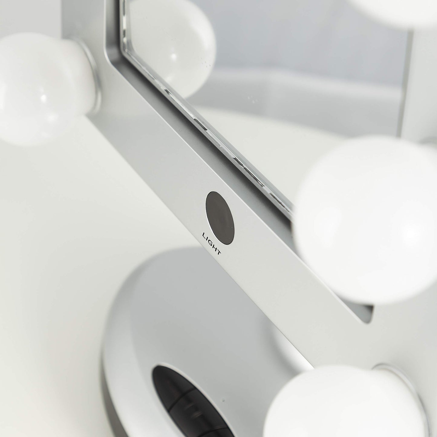 Zadro Melrose LED Variable 3-Color Lighted Dual-Sided 5X/1X Magnification Bluetooth Vanity Beauty Makeup Hollywood-Style Mirror, Satin Nickel
