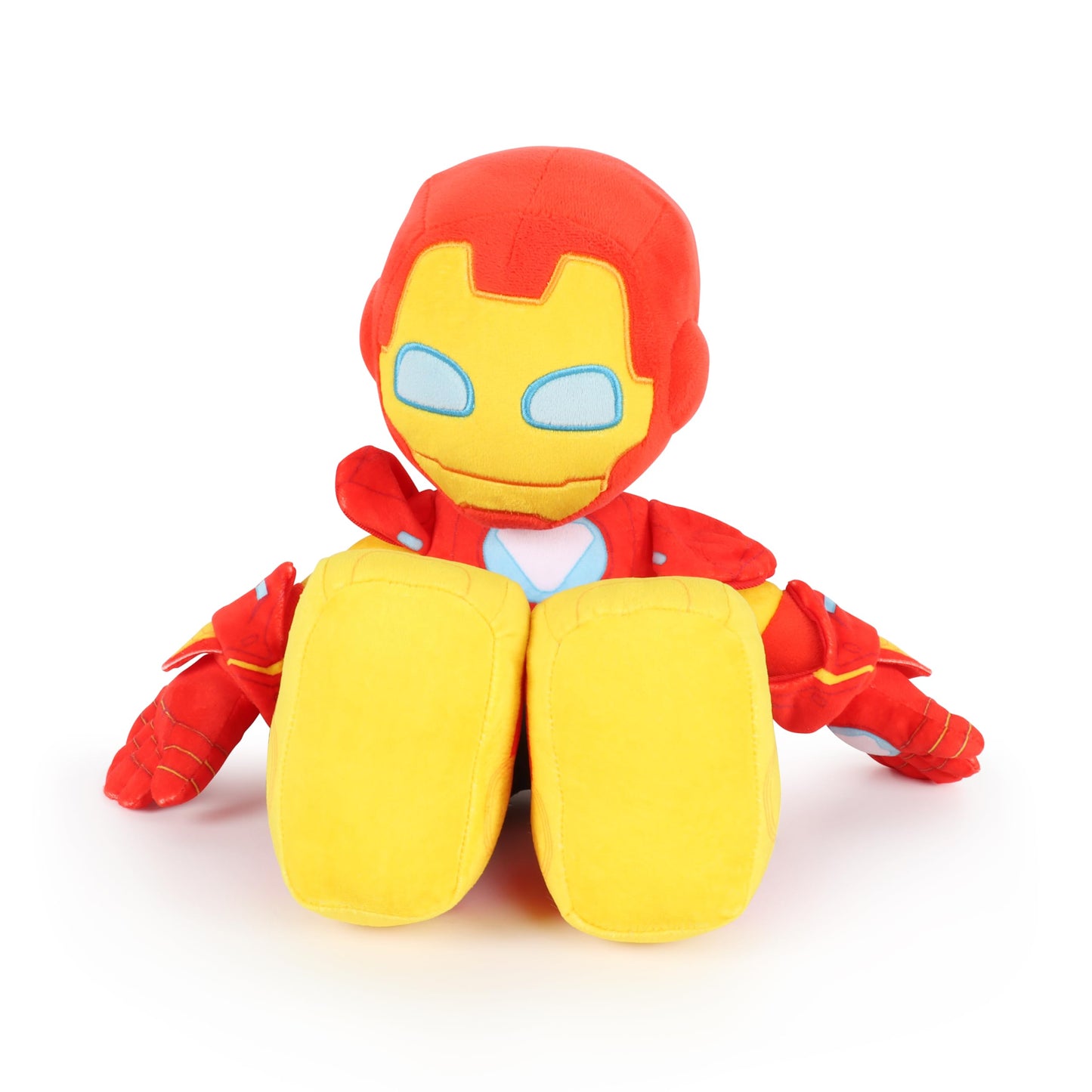 Jay Franco Marvel Kids Plush Pillow Buddy - Ultra-Soft Stuffed Plushie & Cozy Pillow, Official Licensed Product, Red - Iron Man and His Awesome Friends, 16.5 Inches