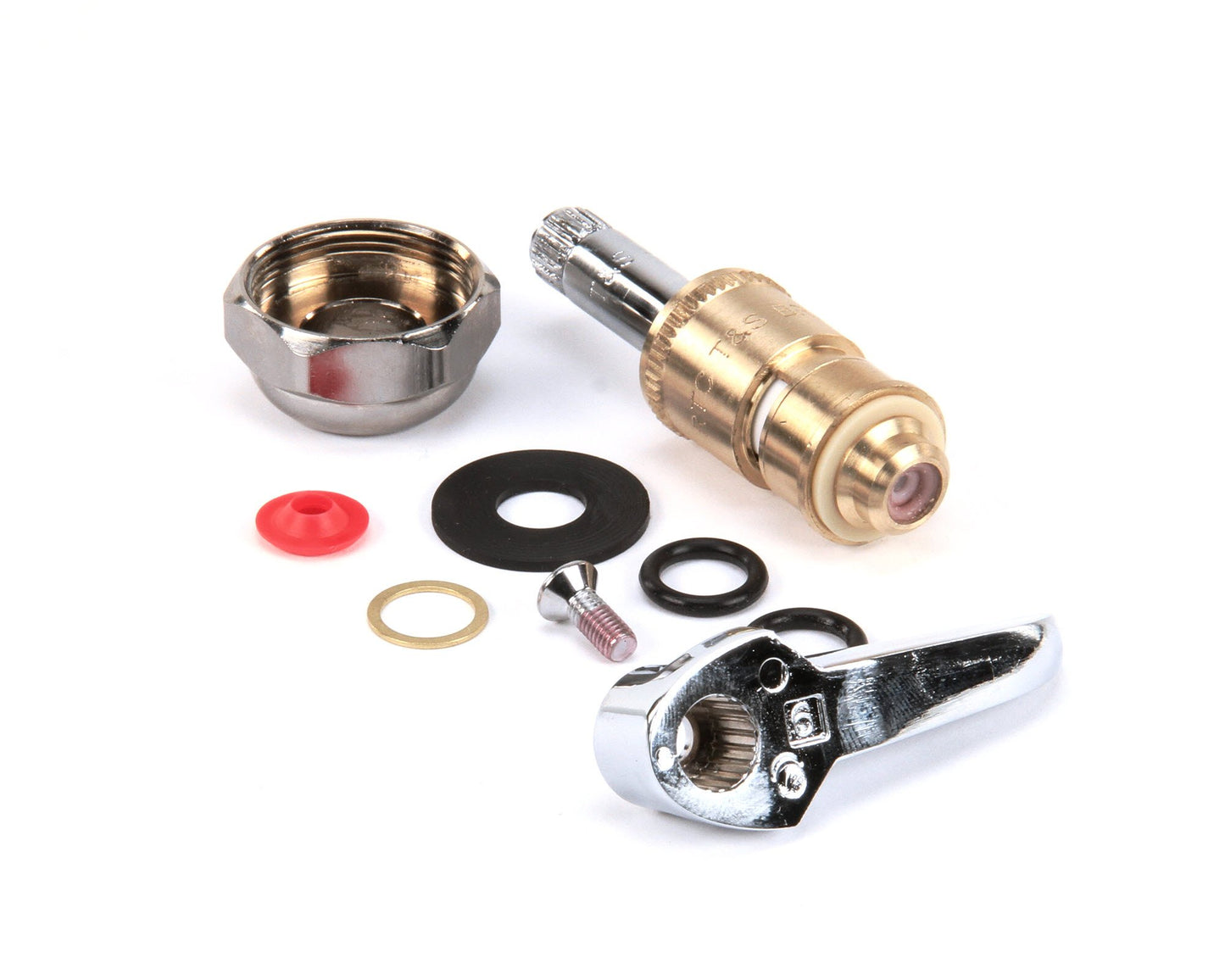 T&S Brass 012446-25 Ceramic with Check Valve and Lever Handle, Hot, Right Hand