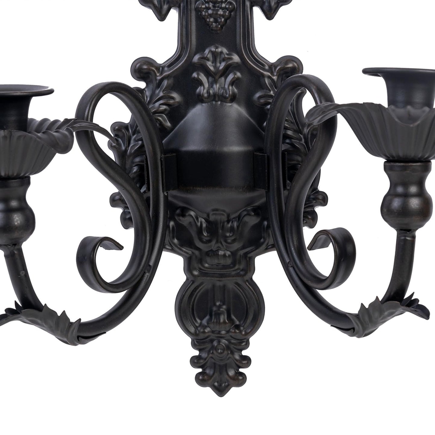 Candle Sconce(Set of 2)-Metal Wall Decorations-Rustic Home Decor-Wall Candle Sconces-Black Wall Sconces,Ideal for Stick Candles