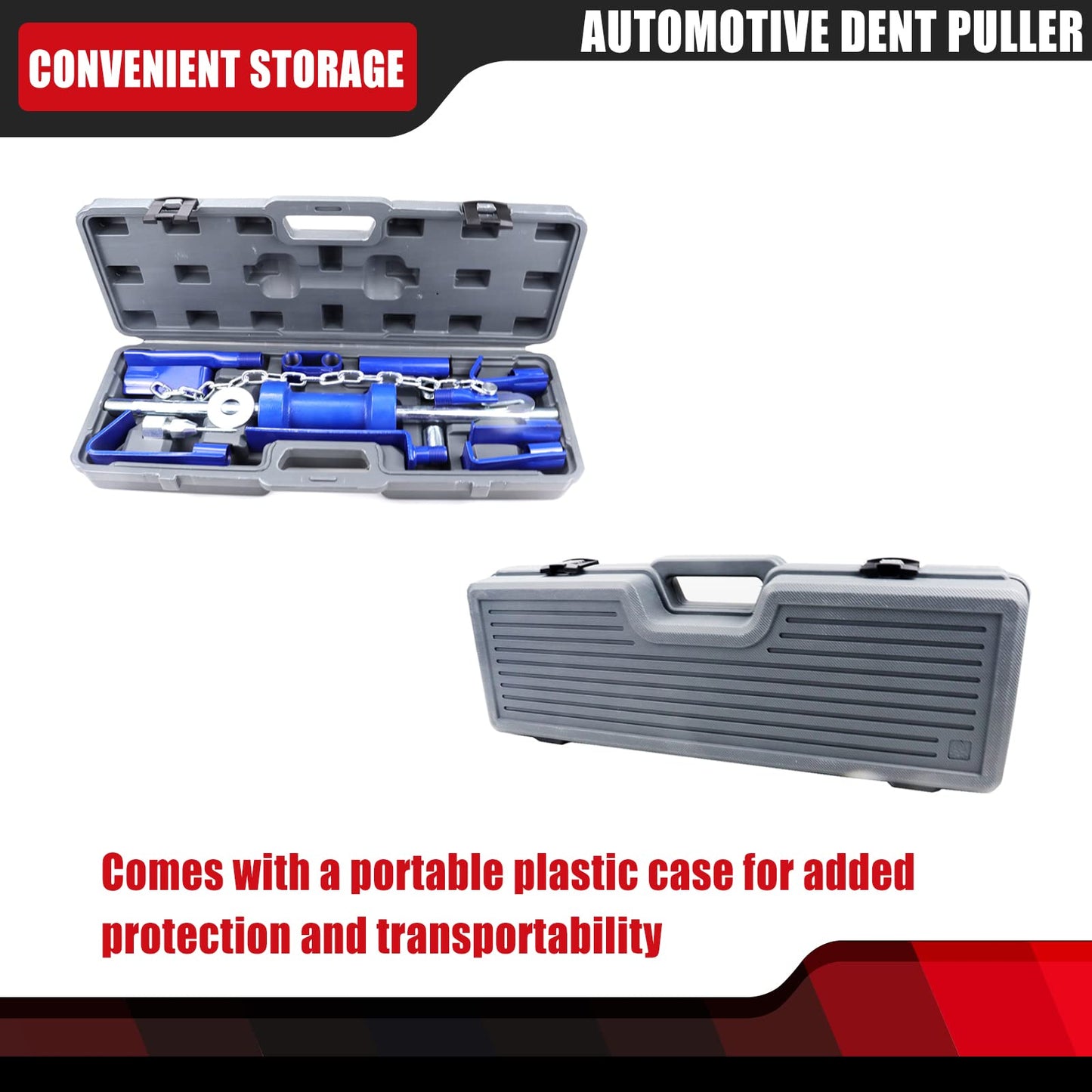 FEXON Automotive Dent Puller with Universal Slide Hammer Auto Body Truck Repair Tool Kit Repair Frame Set with Carrying Case 15PCS