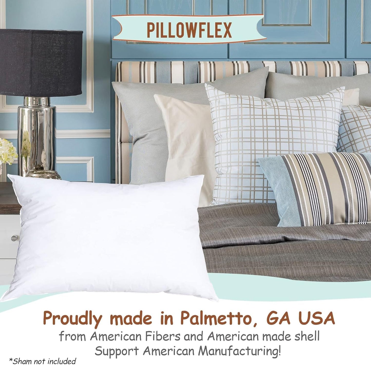 Pillowflex Synthetic Down Pillow Insert - 12x28 Down Alternative Pillow, Ultra Soft, Large Rectangle Body Sleeping Pillow, Lumbar, Long, Back - 1 Decorative Pillow Form