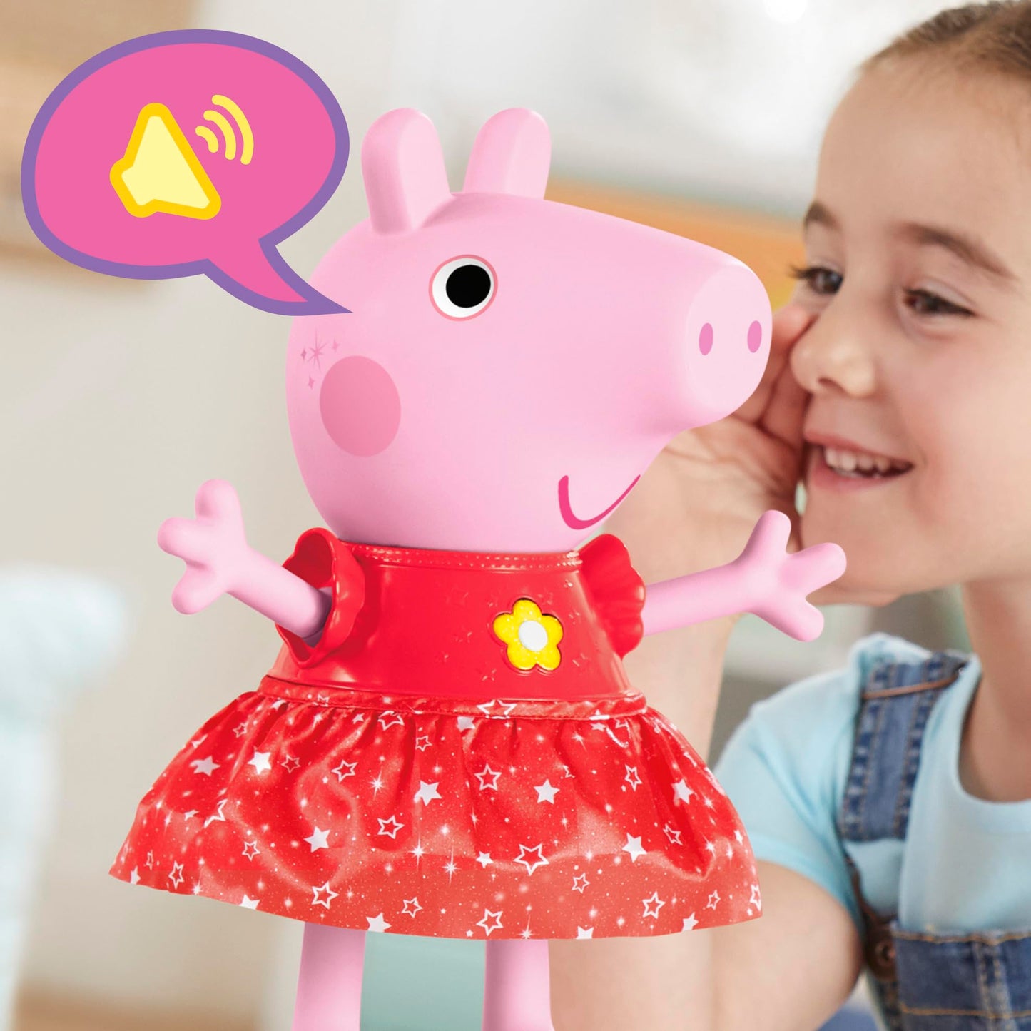 Peppa Pig Peppa’s Muddy Puddles Party Singing and Dancing Doll, Interactive Electronic Preschool Toys for 3 Year Old Girls and Boys and Up
