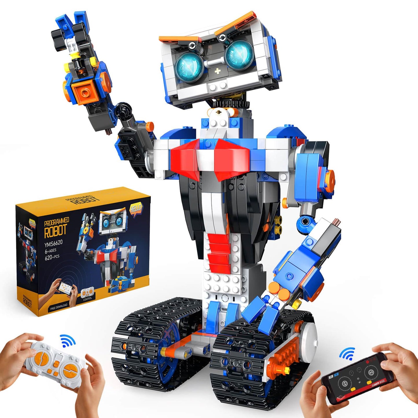 Robot Robotics for Kids Ages 8-12 Boys Girls with App & Remote Control, stem Toys for Boys Age 8-12, Build Your Own Robot STEM Building Sets Toys, Birthday (623 PCS)