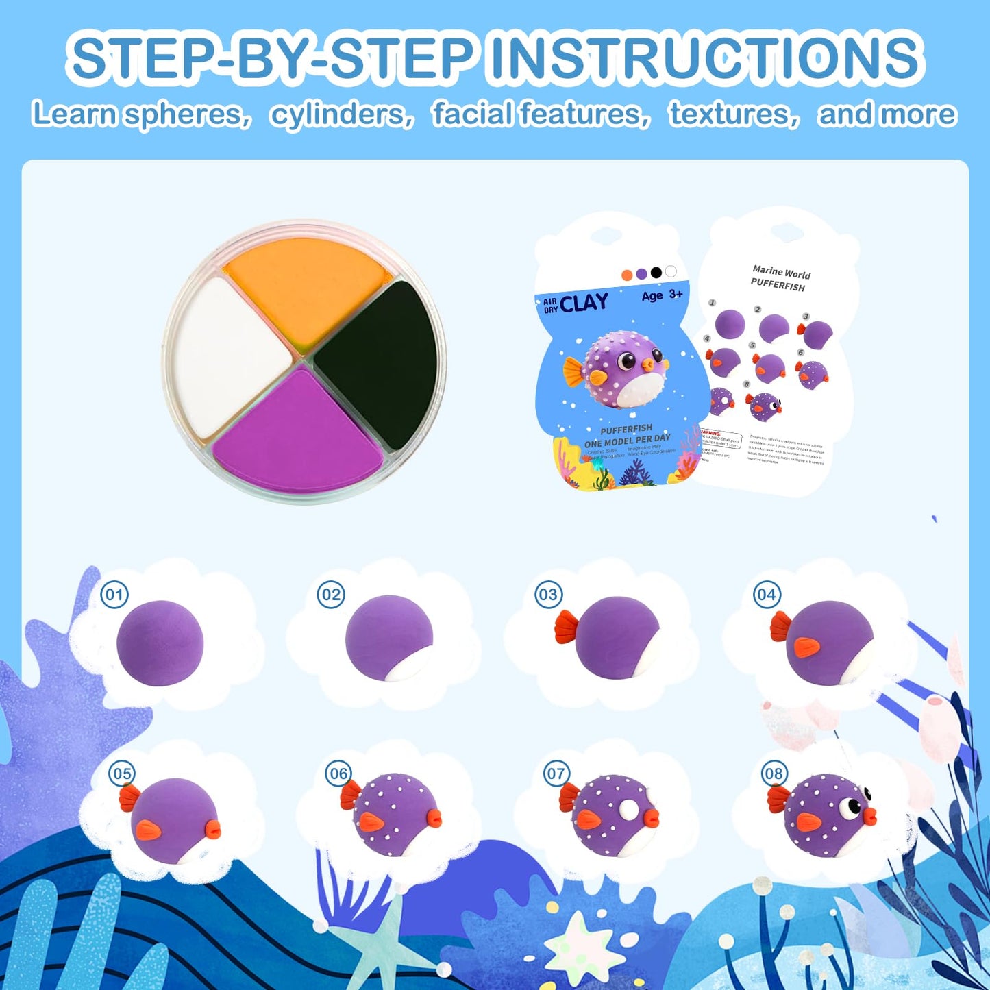 Air Dry Clay Kits,Home Party Favors for Boys & Girls