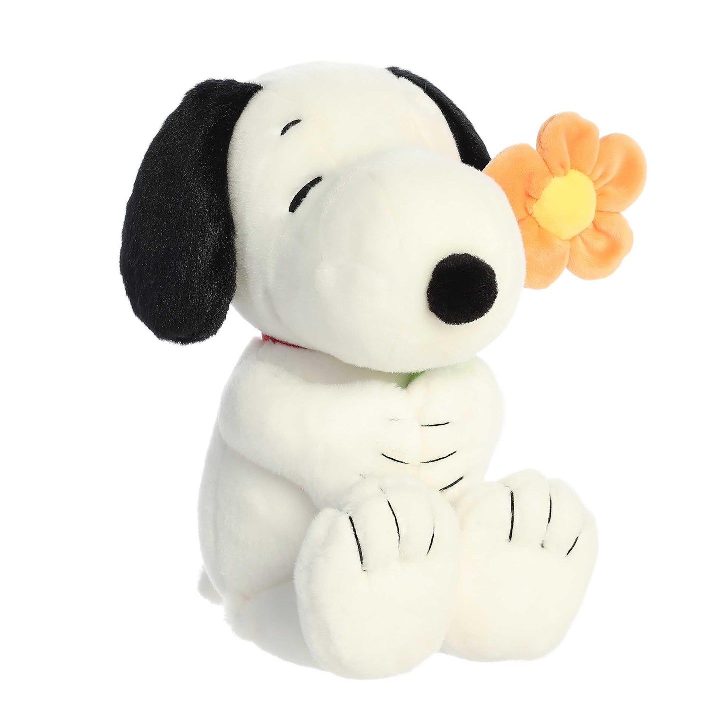 Aurora Timeless Peanuts Snoopy Stuffed Animal - Classic Characters - Lasting Memories - with Flower 11 Inches