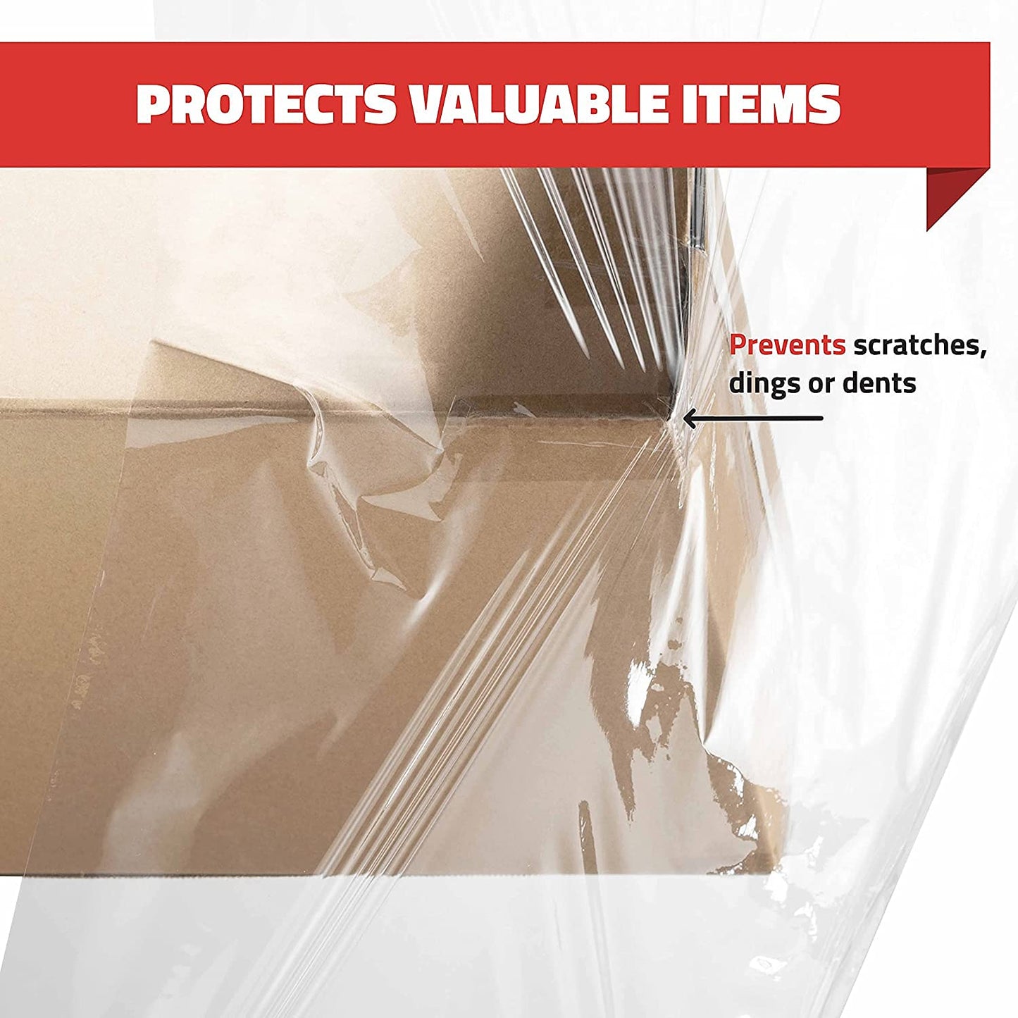 Stretch Wrap with Handle Industrial Strength 4 Pack 11" x 1000 Ft 60 Gauge Thick Shrink Wrap Roll for Moving Supplies, Furniture, Pallets, Plastic Wrap for Packing, Heavy Duty Stretch Film