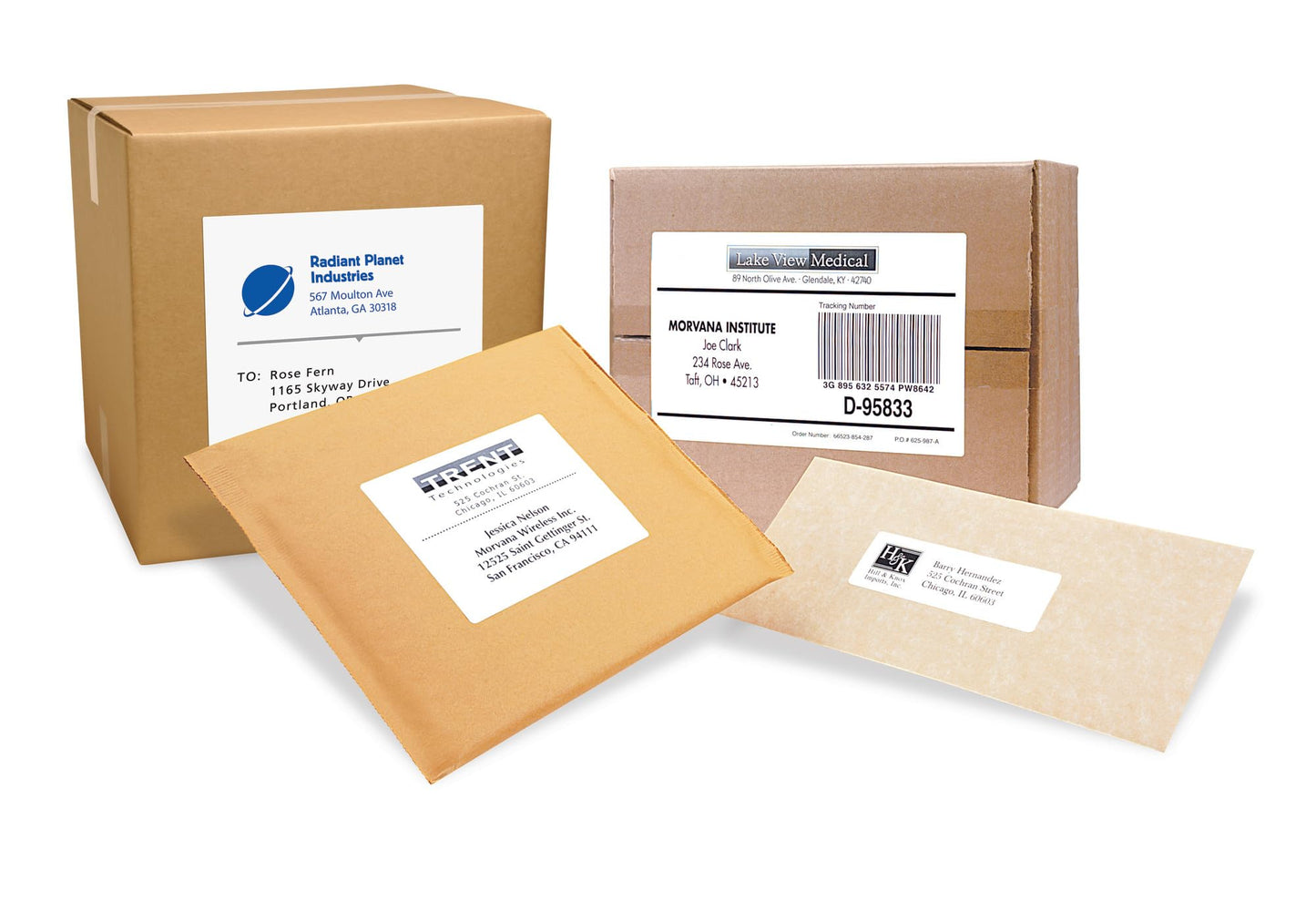 PRES-a-ply Laser Label, 2 x 4 Inches, White, Box of 2500 (30609)