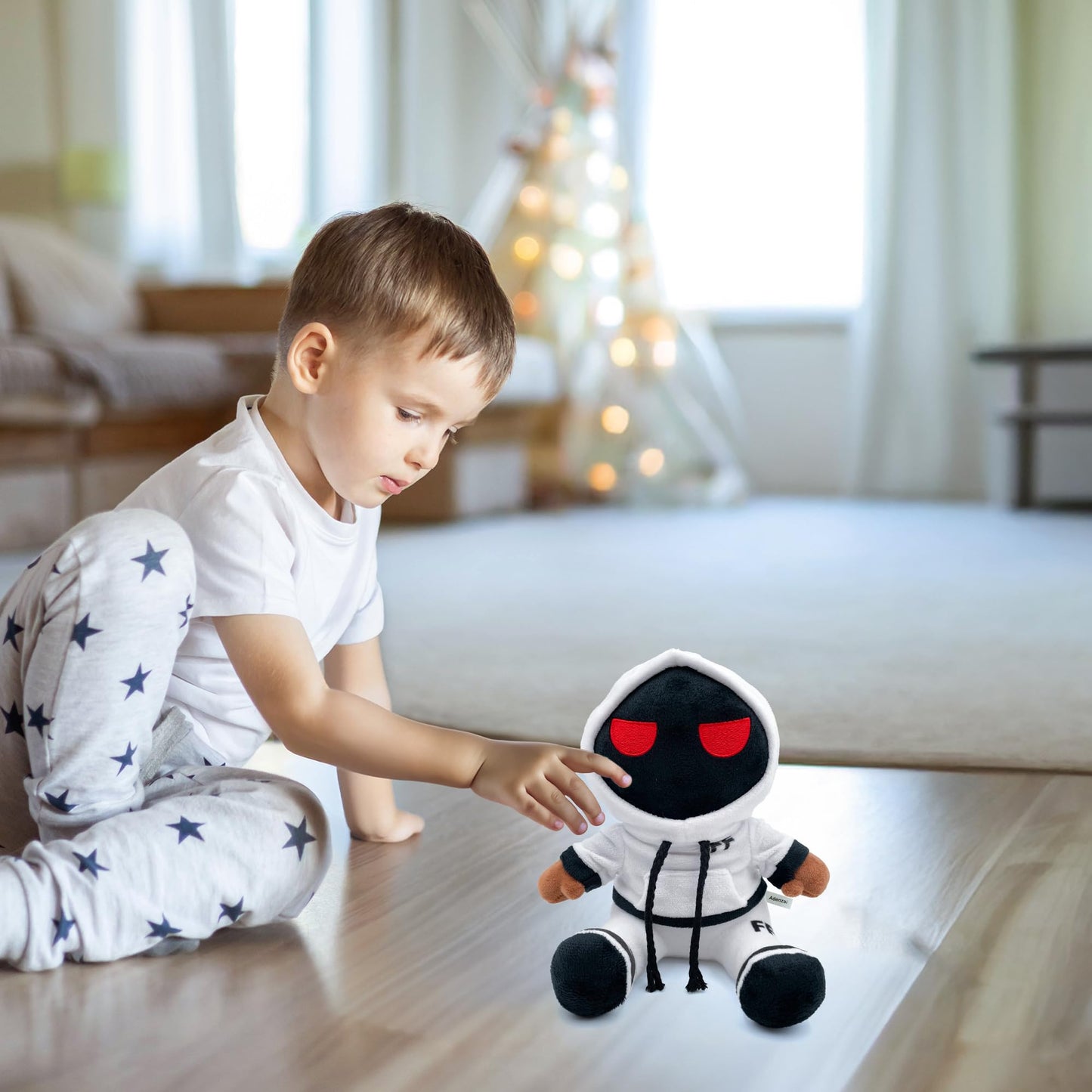 Adenzai 8.7" Foltyn Family Standard Plushies | Soft Stuffed Pillow | Kids' Room Decor for Birthdays & Holidays | White-8.7IN