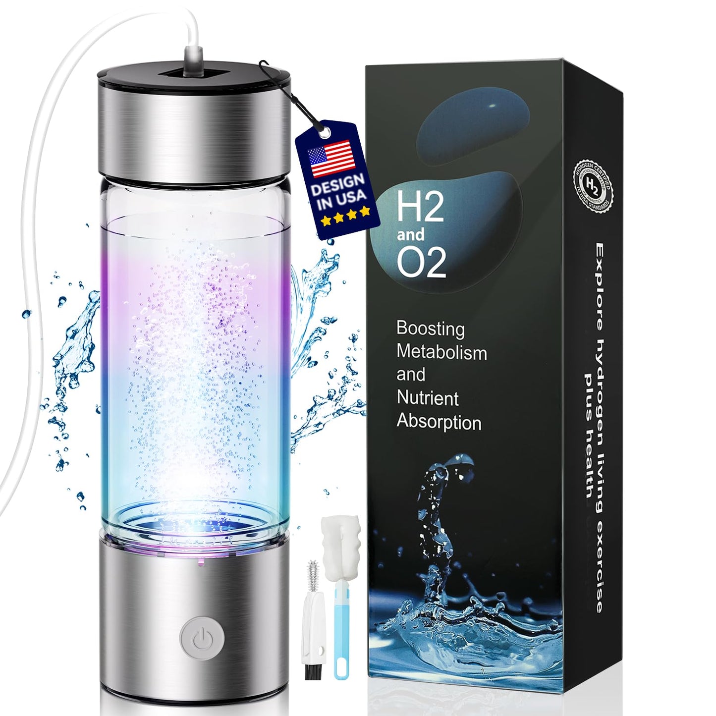 5.0 Upgrade High Concentration Hydrogen Water Bottle Generator