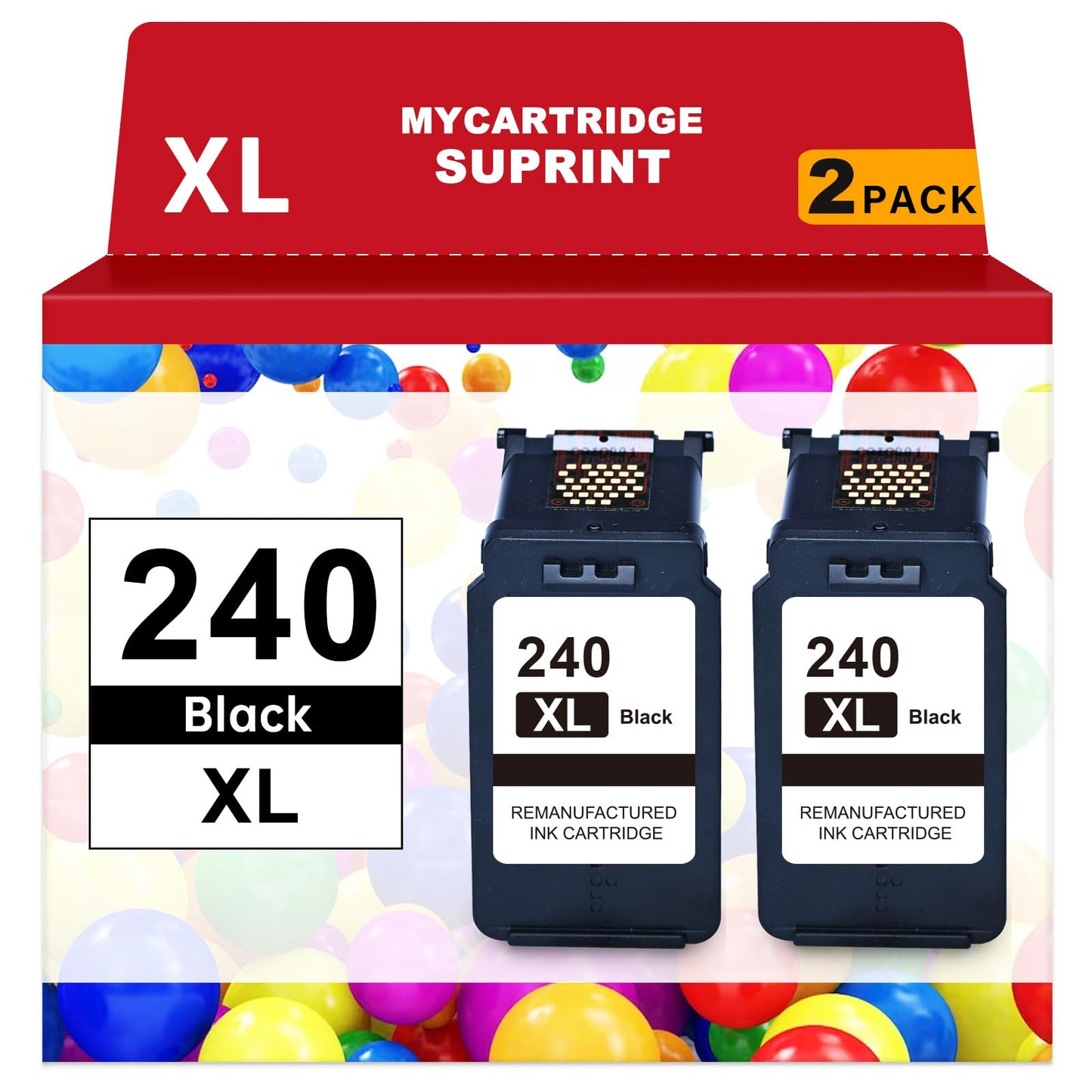 240XL Black Ink Cartridge Replacement for Canon 240xl 240 PG-240 XL PG240XL for Canon MG3620 Ink Cartridges PIXMA MG3600 MG3520 MG3222 TS5120 TS5100 MX472 Printer 240XL Black