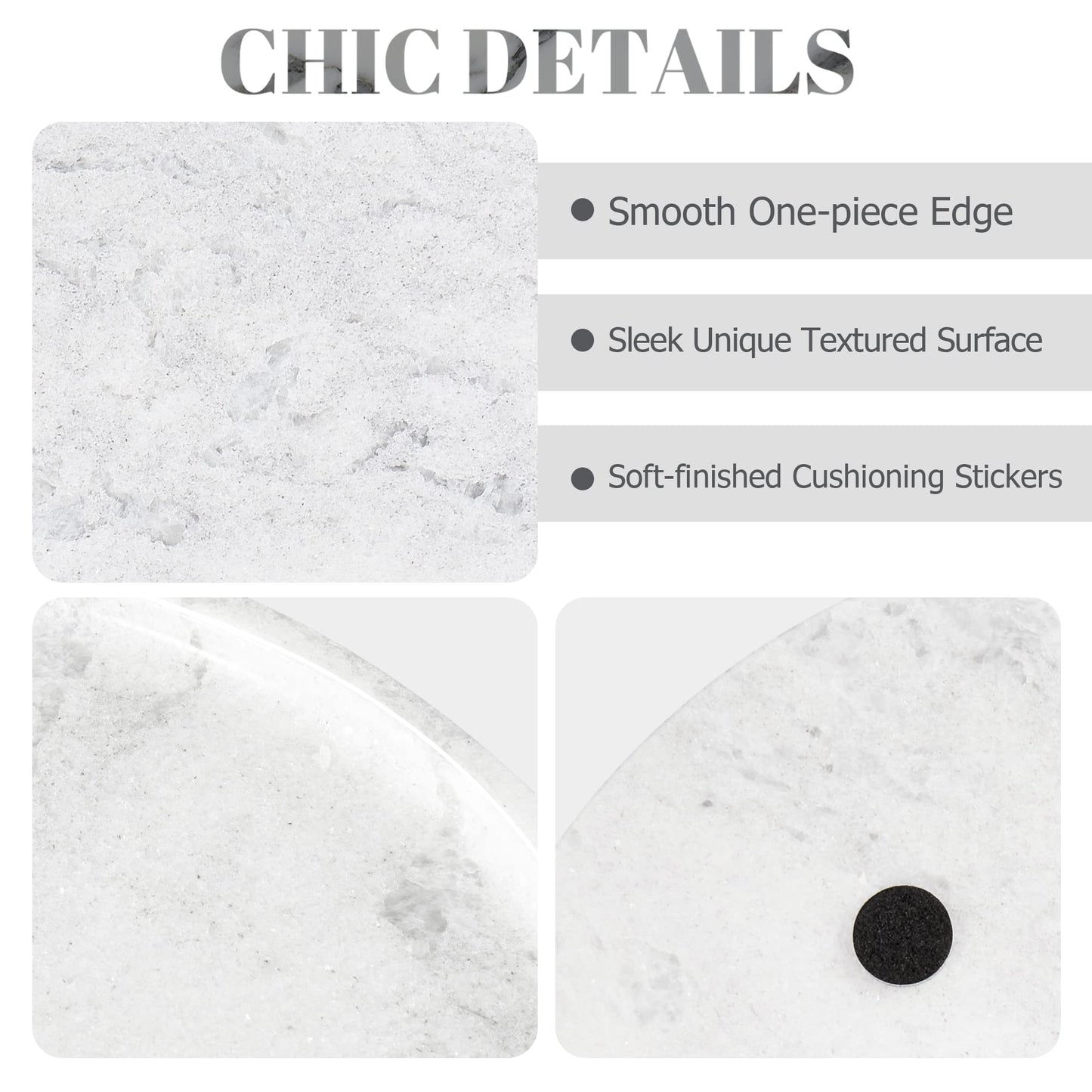 Koville African Natural Marble Tray for Bathroom Countertop, 11.8" Diam Round Marble Tray for Kitchen Counter, Coffee Table Serving Tray, Perfume Jewelry Tray Decorative Vanity Tray (Namib Fantasy)