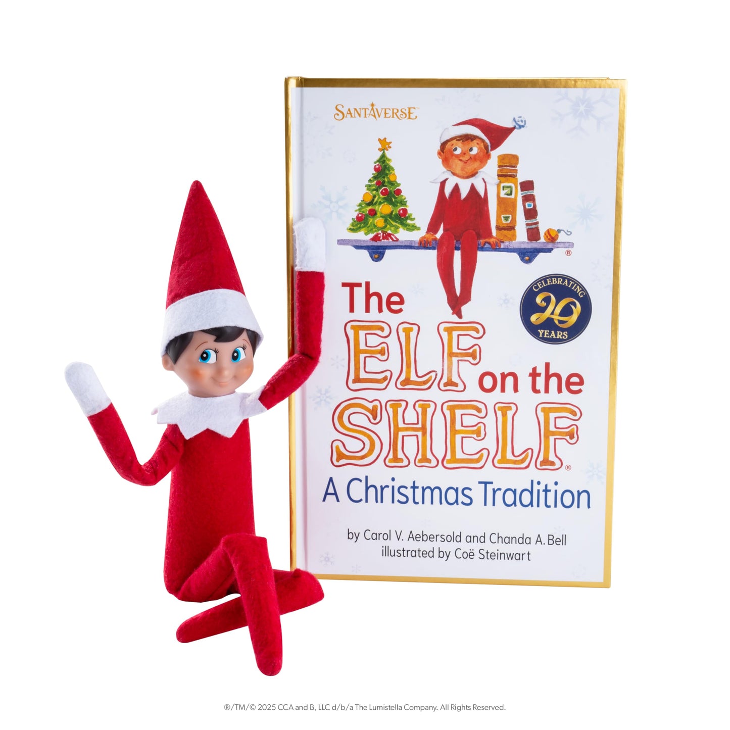 The Elf on the Shelf Boy Blue Eyes 20th Anniversary Box Set