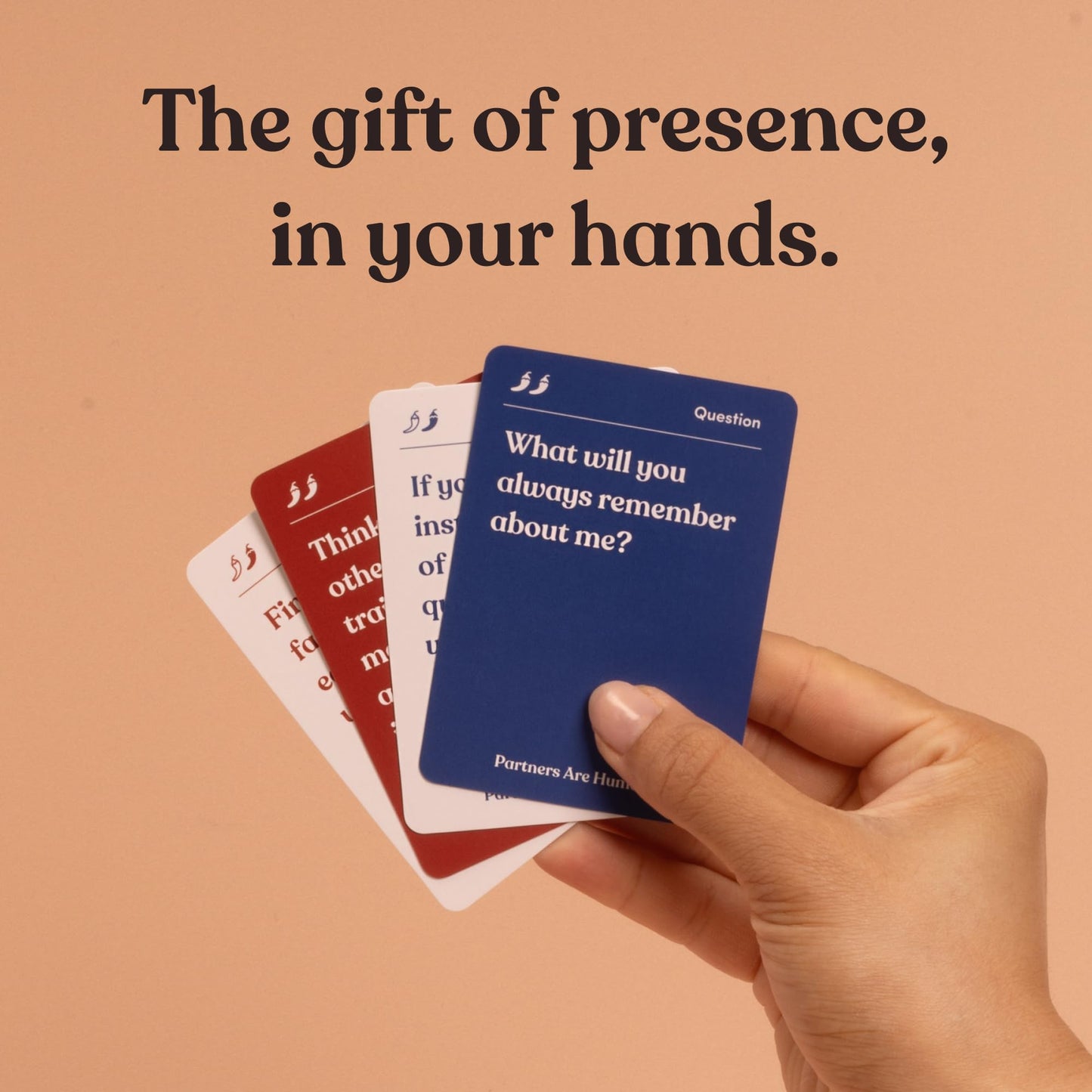 Partners are Human | 140 Conversation Cards to Help Deepen Romantic Relationships | Card Game for Bonding & Communication | Therapy for Adults