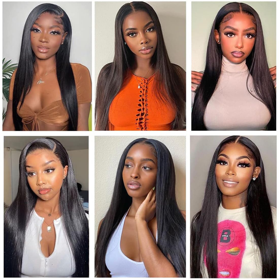 2x6 HD Transparent Skinlike Human Hair Lace Closure Straight 18inch 100% Brazilian 2x6 Closure Virgin Human Hair Kim K Middle Part Closure Closure Straight Natural Black Glueless Pre Plucked Bleached