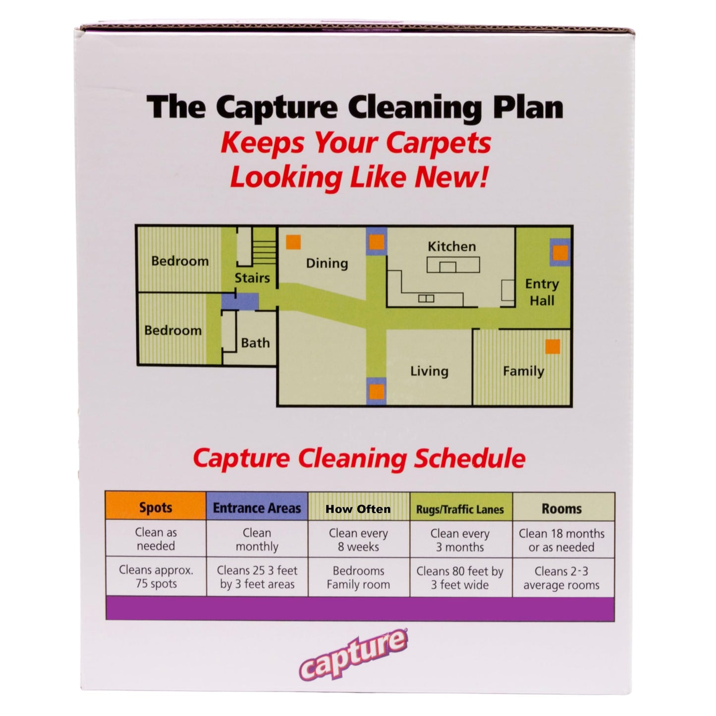 Capture Carpet Total Care Kit 400 - Home Couch and Upholstery, Car Rug, Dogs & Cats Pet Carpet Cleaner Solution - Strength Odor Eliminator, Stains Spot Remover, Non Liquid & No Harsh Chemical