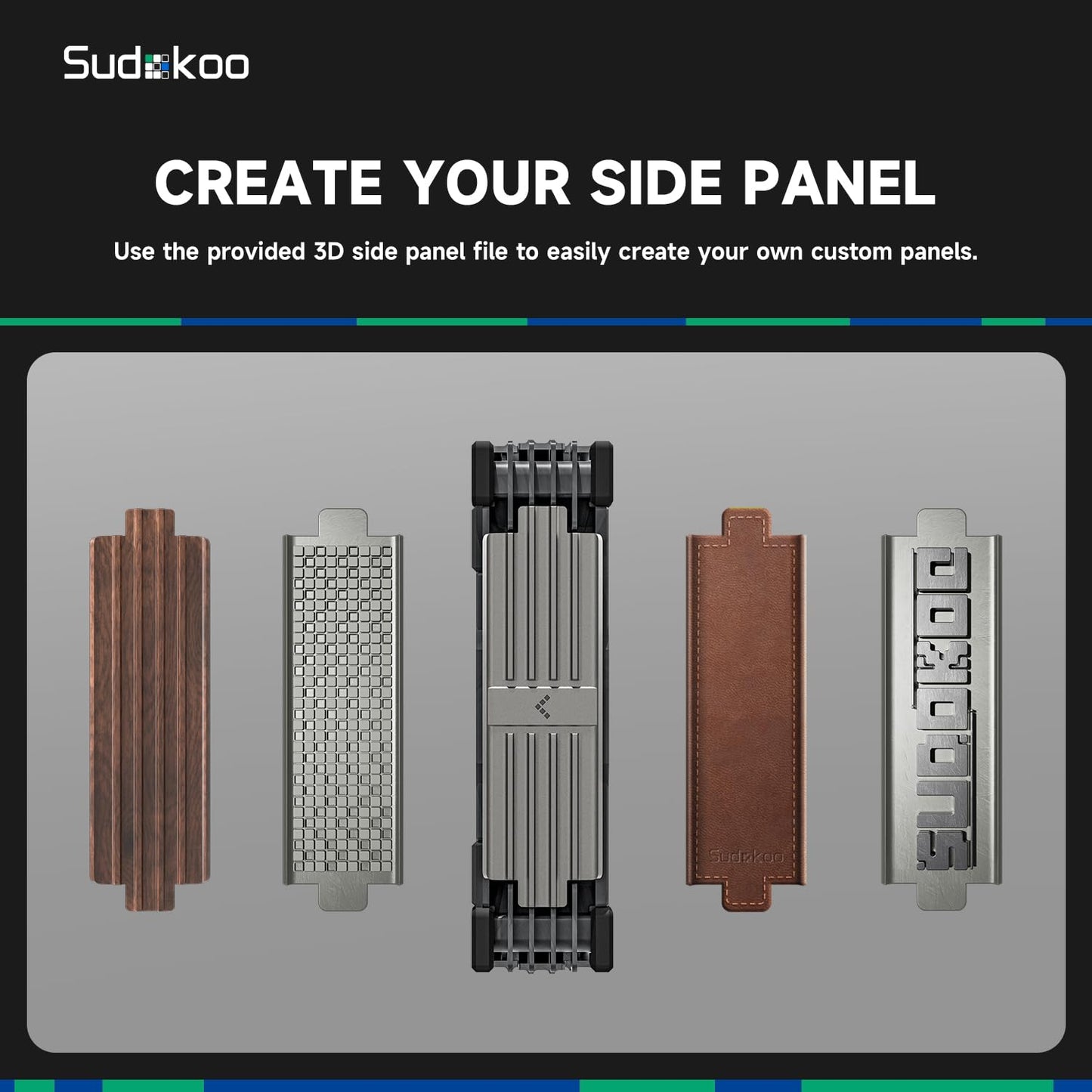 Sudokoo Sudokoo MACH120 3IN1 Case Fans, 30mm Thick, LCP and 40% Glass Fiber, Hybrid Hydraulic Bearing, FOC Motor, PWM, Dynamic Balance Correction, 6 Years Warranty, Black Gray