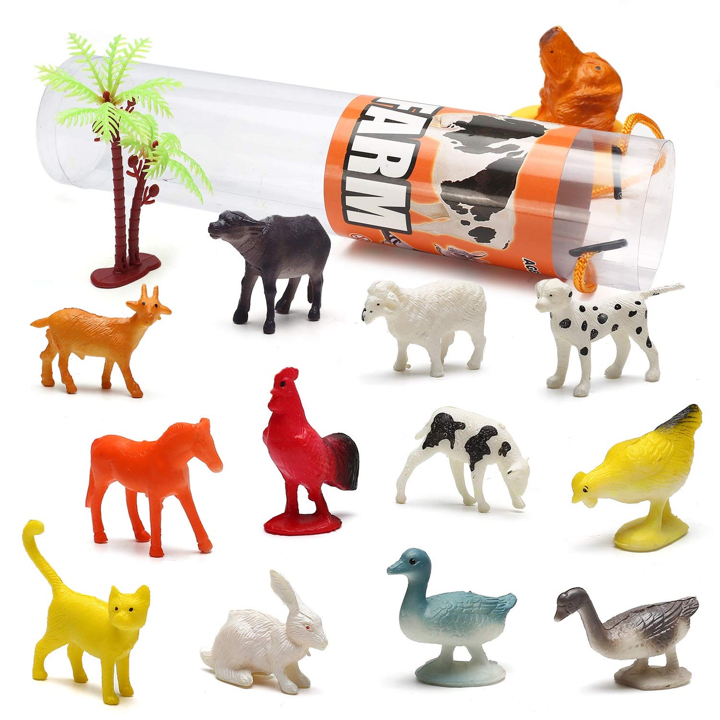 82 Piece Animal Toy, Assorted Mini Dinosaur Insect Ocean Sea Animal Farm Animal Jungle Animal Dog Figure, Realistic Vinyl Plastic Zoo Play Set, Small Toys for Sensory Bin Cupcake Topper Party Favors