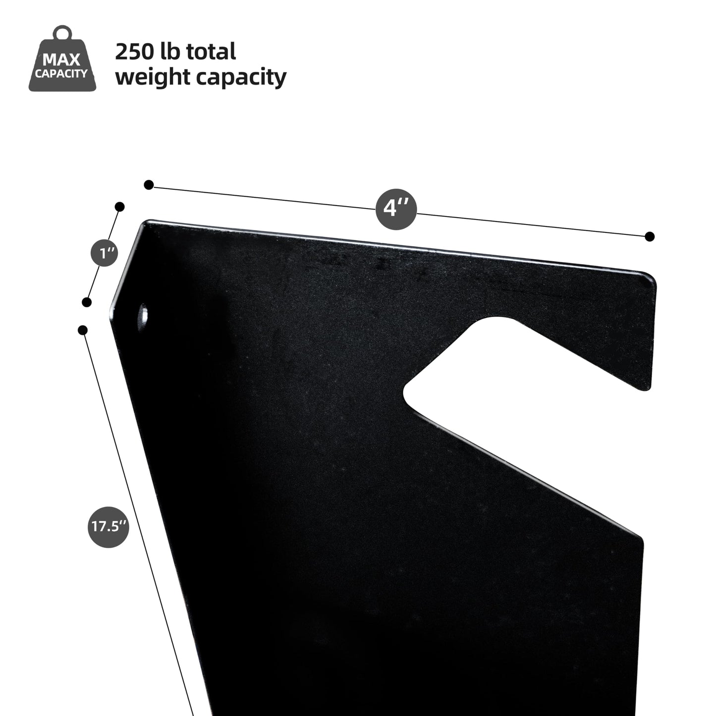 CZWL&HG Garage Tool Organizer Wall Mount – Heavy-Duty Solid Steel Rack for Shovels, Rakes, Long-Handled Tools – Horizontal Shed/Yard Storage Holds 250 lbs with Rustproof Mounts