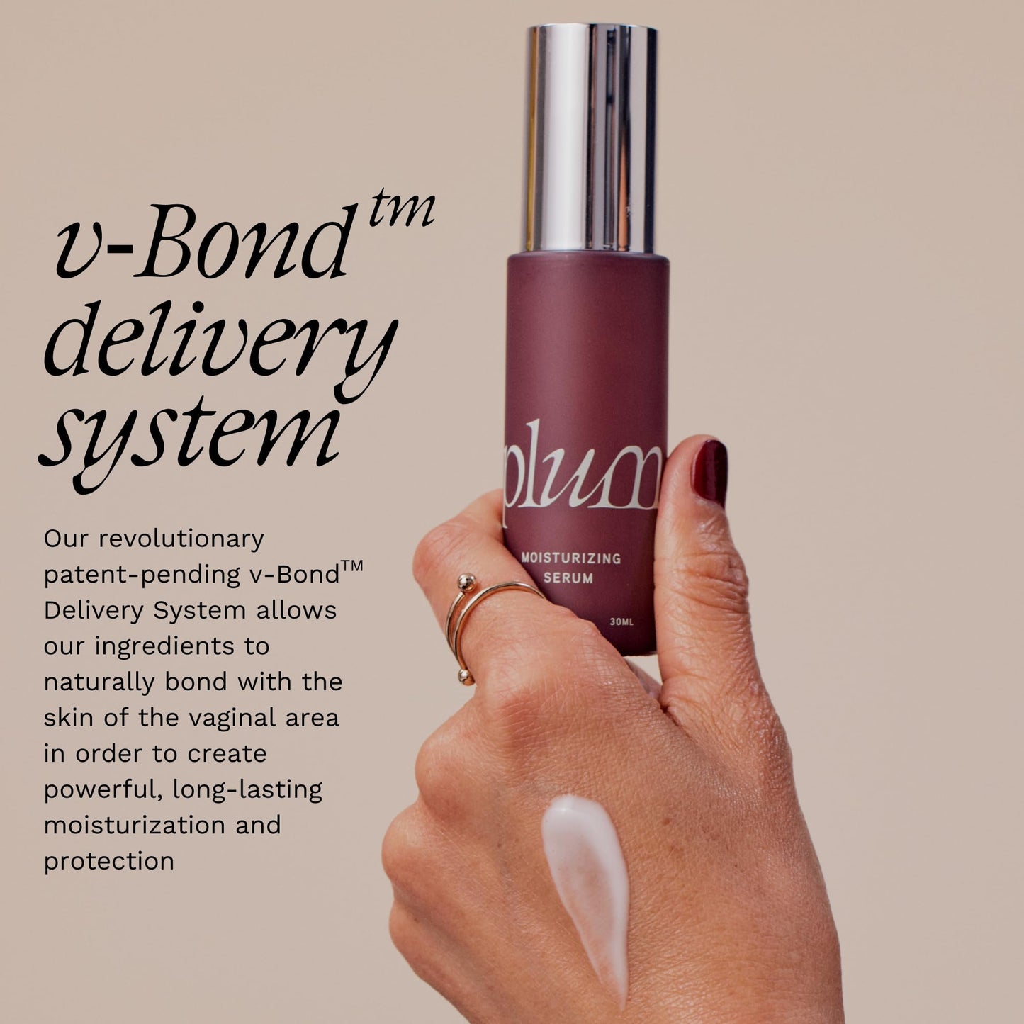 Plum Vagiceuticals - Vaginal Moisturizing Serum - Long-Lasting, Drug Free, Hormone Free, Drip Free - 1 oz