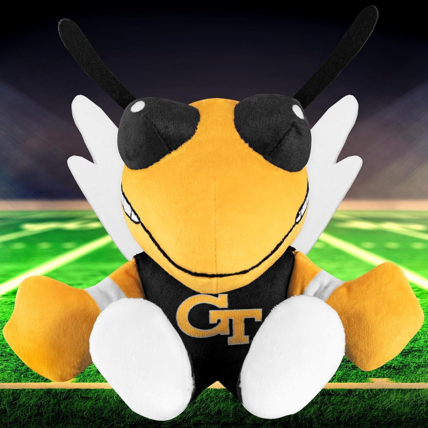 Bleacher Creatures Georgia Tech Yellow Jacket Mascot 8" Kuricha Sitting Plushies - Soft Chibi Inspired Mascot