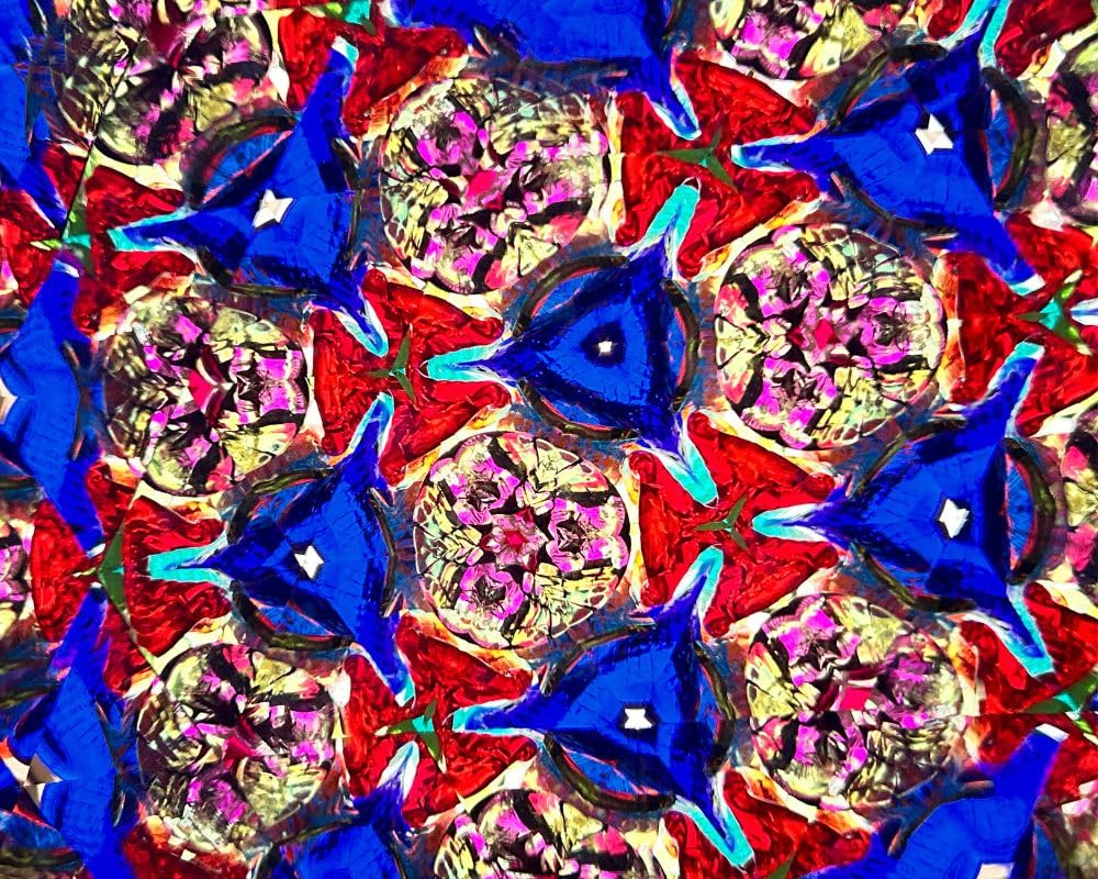 RII Etched Brass Handmade Kaleidoscope Explore Endless Colour with Lampworking Glass Beads, Wooden Display Stand, Dry Object Chamber- A Unique Gift and A New Addition Add Your Kaleidoscope Collection