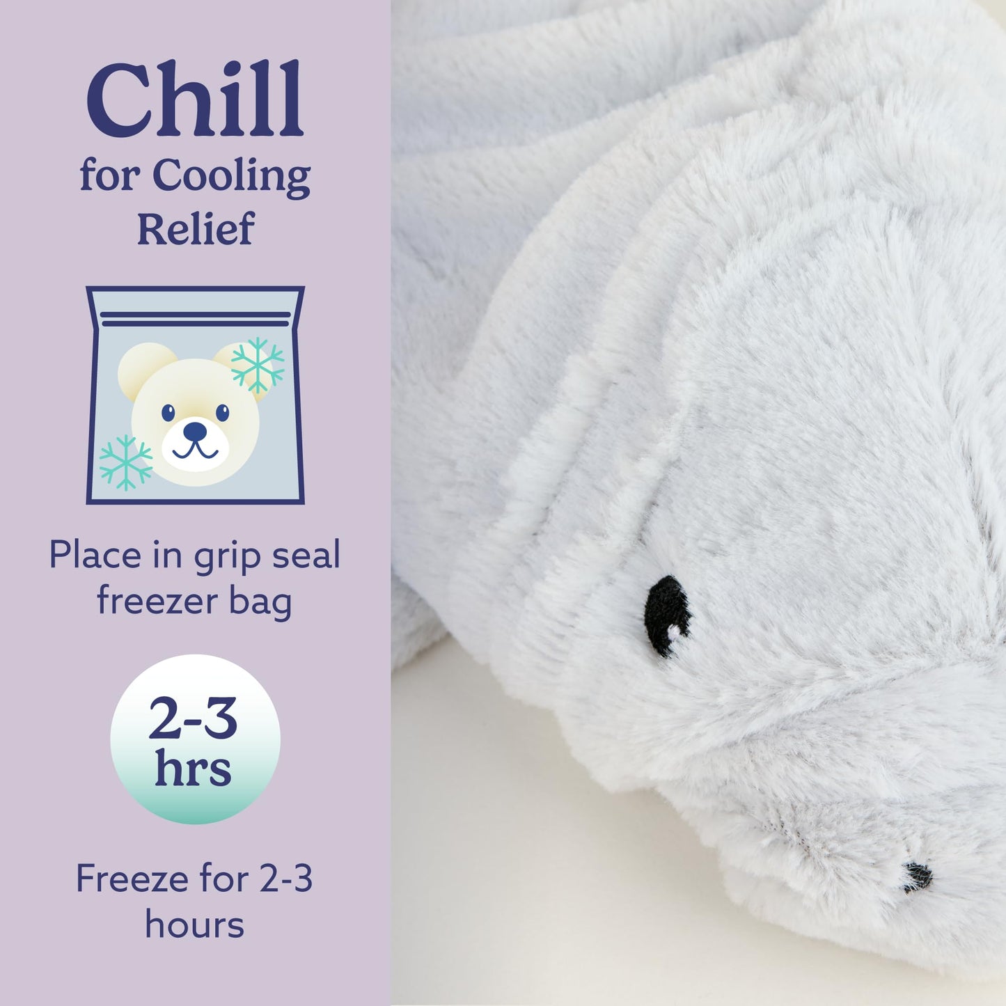 Intelex Warmies Microwavable French Lavender Scented Plush, Manatee Warmies