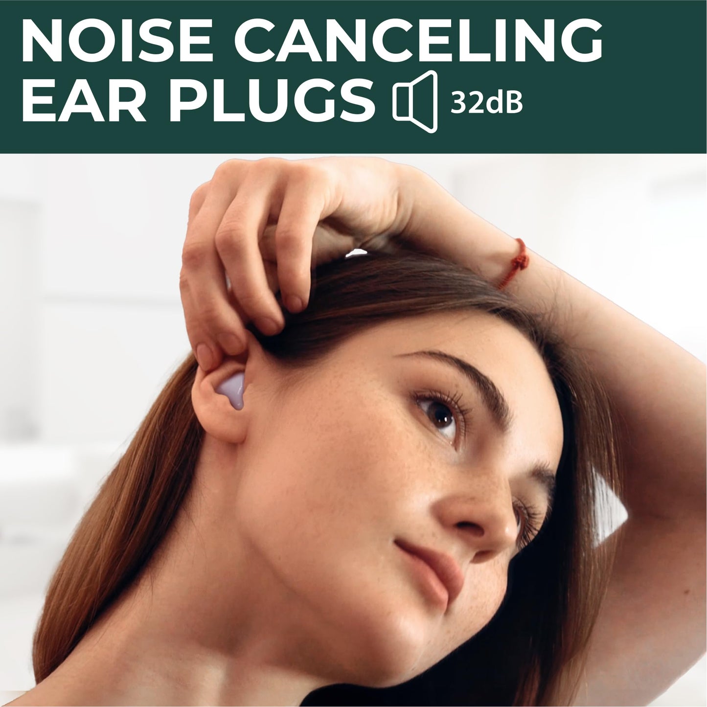 Peace&Quiet | PQ 100 Wax Ear Plugs for Sleeping - Silicone Wax Earplugs for Sleeping and Swimming, Gel Ear Plugs for Noise Cancelling, Sleeping Earplugs, Sound Blocking 32 Db (100 Pillows), White