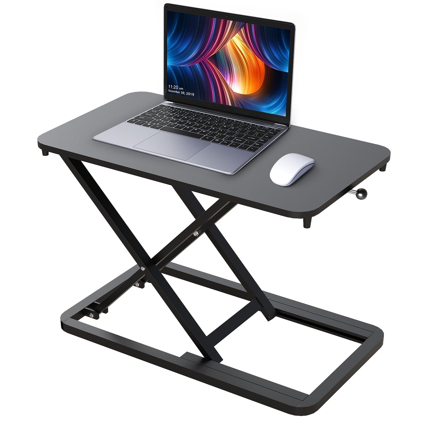 ESpefy Keyboard Riser for Desk- 23.6’‘ Height Adjustable Standing Desk Converter, Table Lifter for Standing, Keyboard and Mouse Riser for Ergonomic Sit Stand Workstations, 6 Height Levels