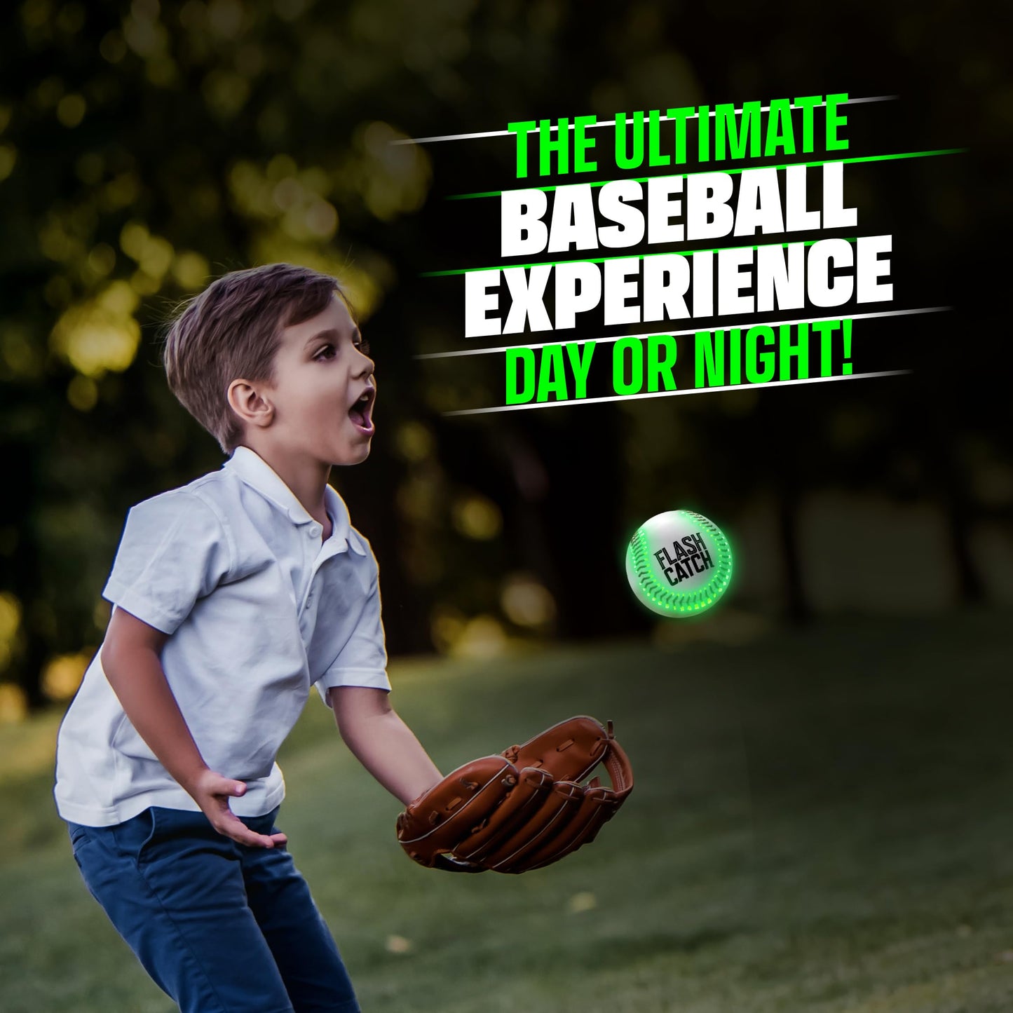 FlashCatch Rechargeable Light up Baseball for Kids and Teens Recreation_Ball