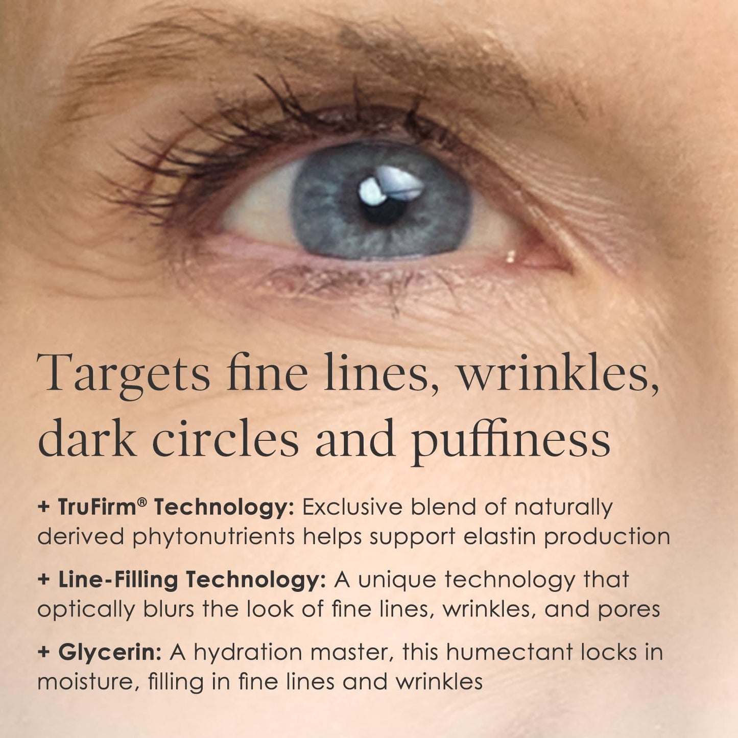 Crepe Erase Advanced Eye Cream: Citrus Scented with Trufirm Complex, 0.5 Fl Oz for Mature Skin