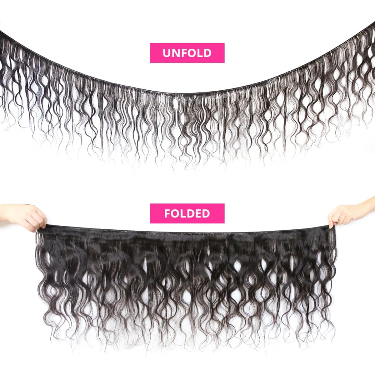 Body Wave Bundles Human Hair 12 14 16 Inch Human Hair Bundle Brazilian Virgin Hair 3 Bundles Human Hair Extensions for Black Women Natural Color